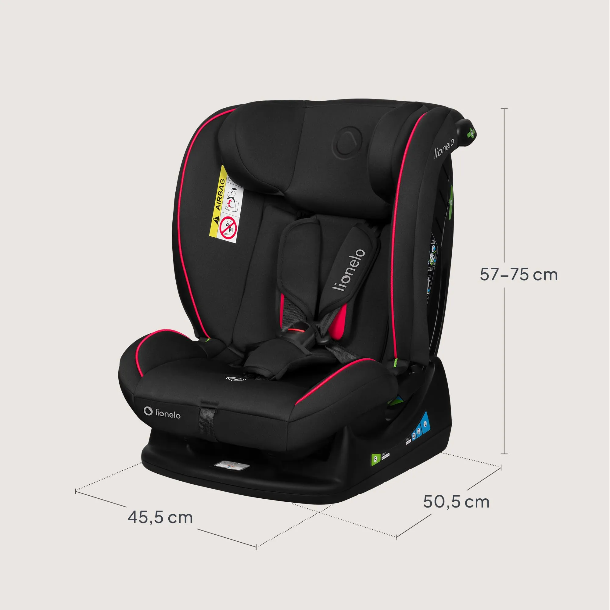Lionelo Aart i-Size Seggiolino Auto Bambini 0-12 anni R129 - immagine 13