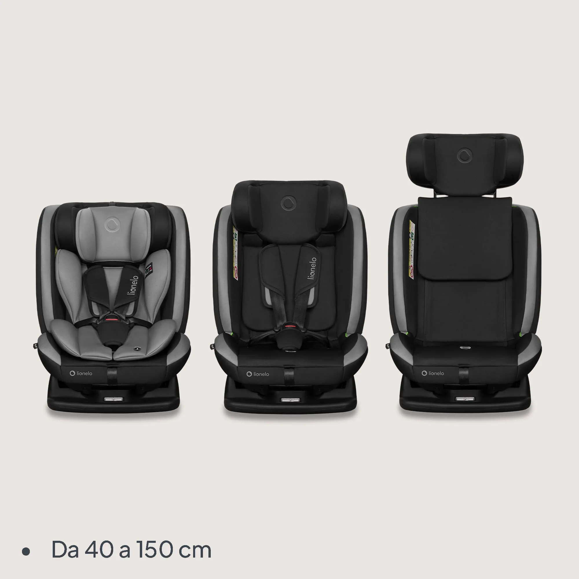 Lionelo Aart i-Size Seggiolino Auto Bambini 0-12 anni Norma R129 - immagine 2