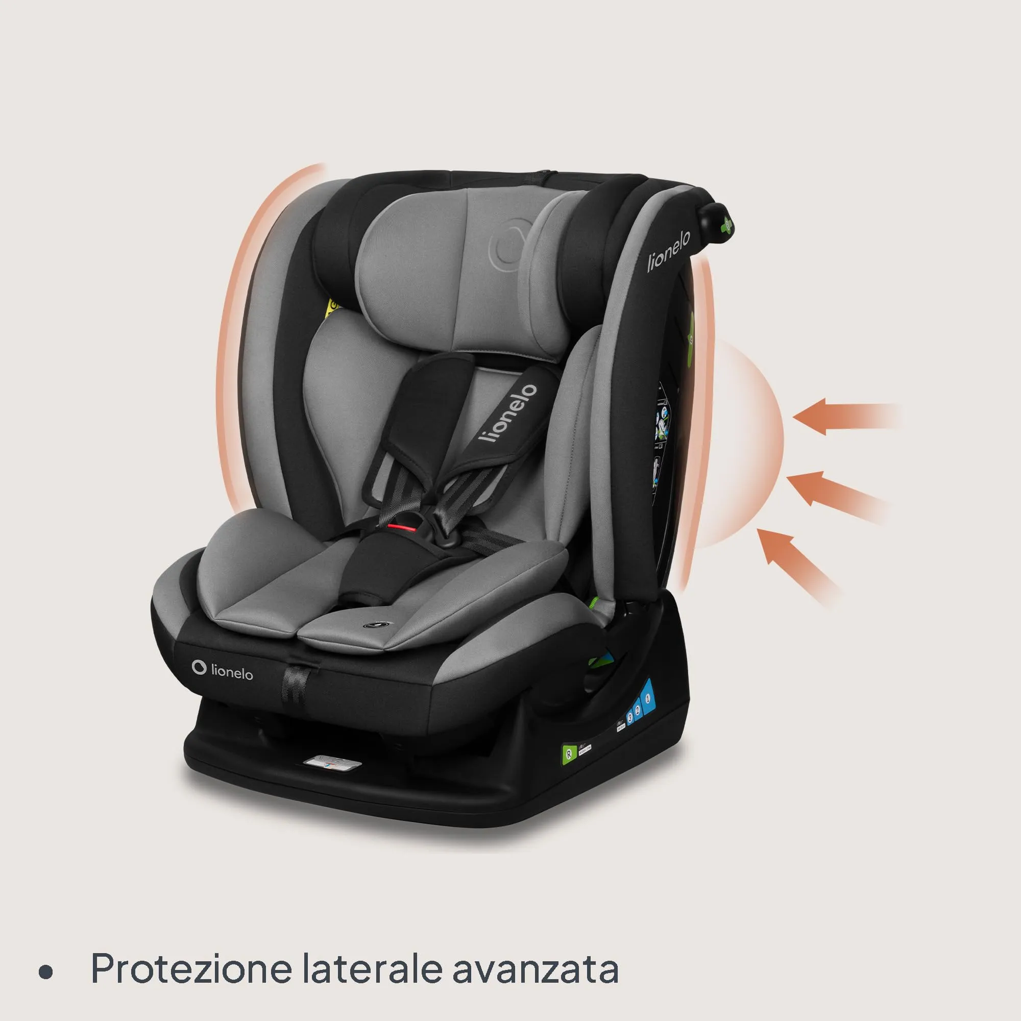 Lionelo Aart i-Size Seggiolino Auto Bambini 0-12 anni Norma R129 - immagine 7