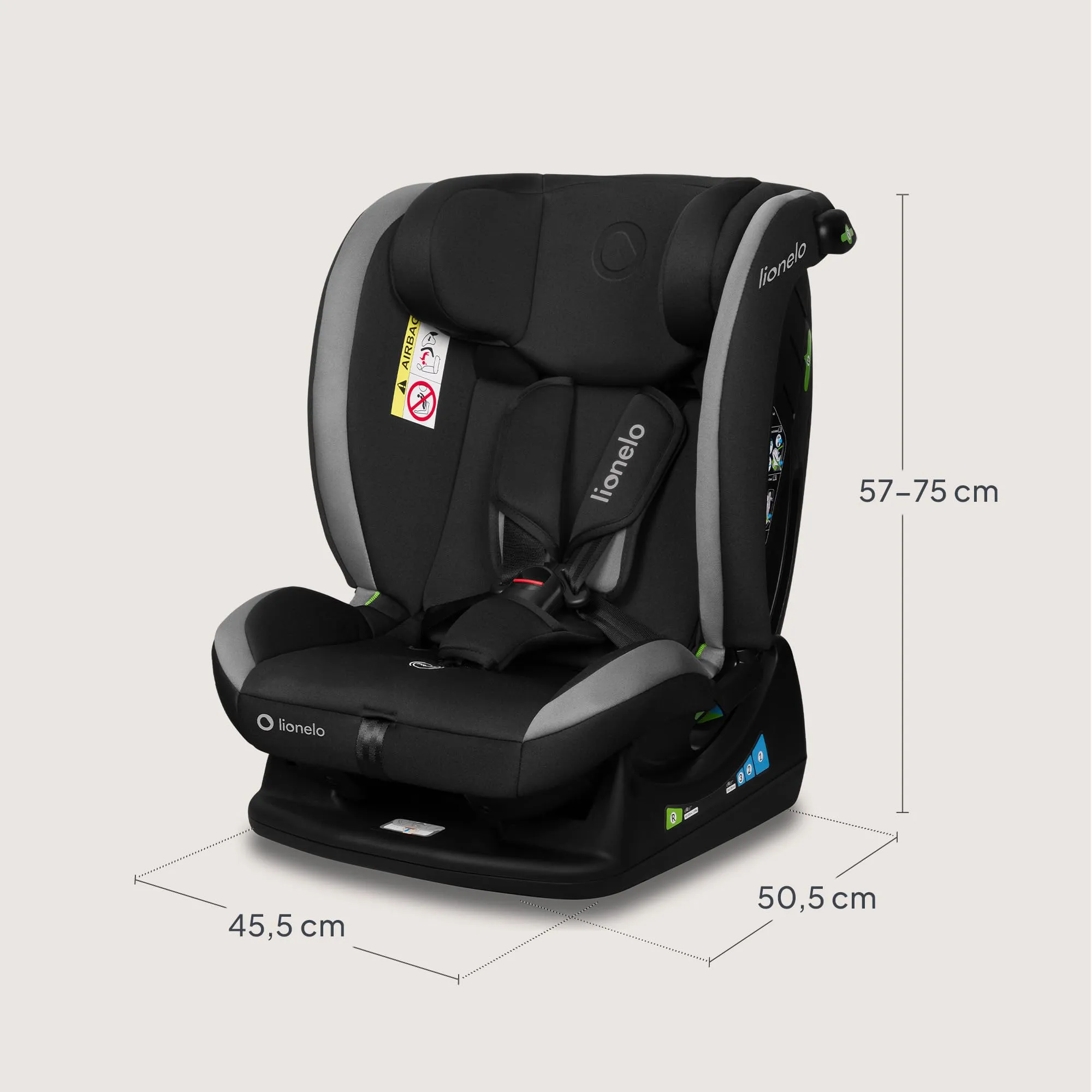 Lionelo Aart i-Size Seggiolino Auto Bambini 0-12 anni Norma R129 - immagine 13