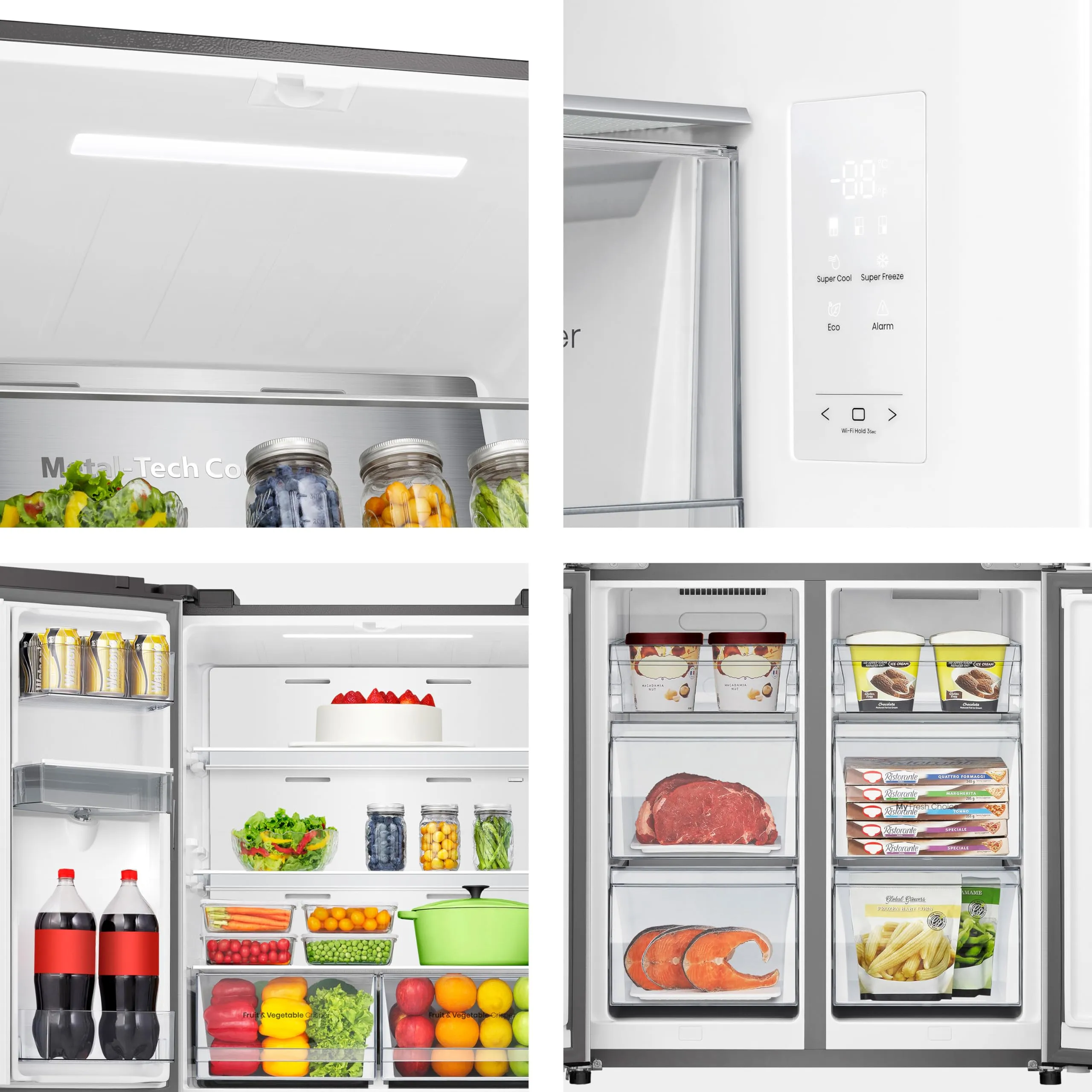 Hisense RQ5P470SMIE Frigorifero Americano Quattro Porte Total No Frost Inox - immagine 4