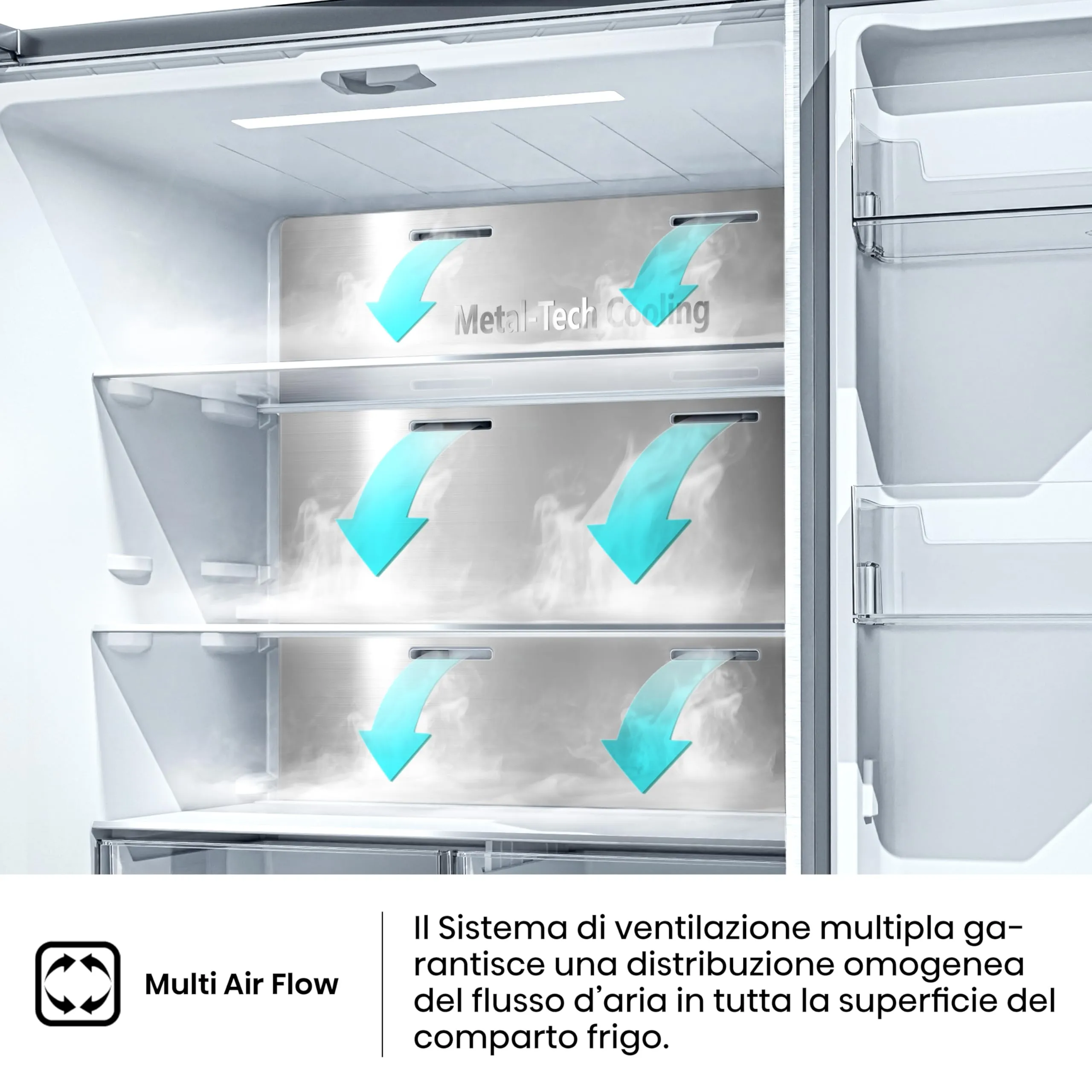 Hisense RQ5P470SMIE Frigorifero Americano Quattro Porte Total No Frost Inox - immagine 10