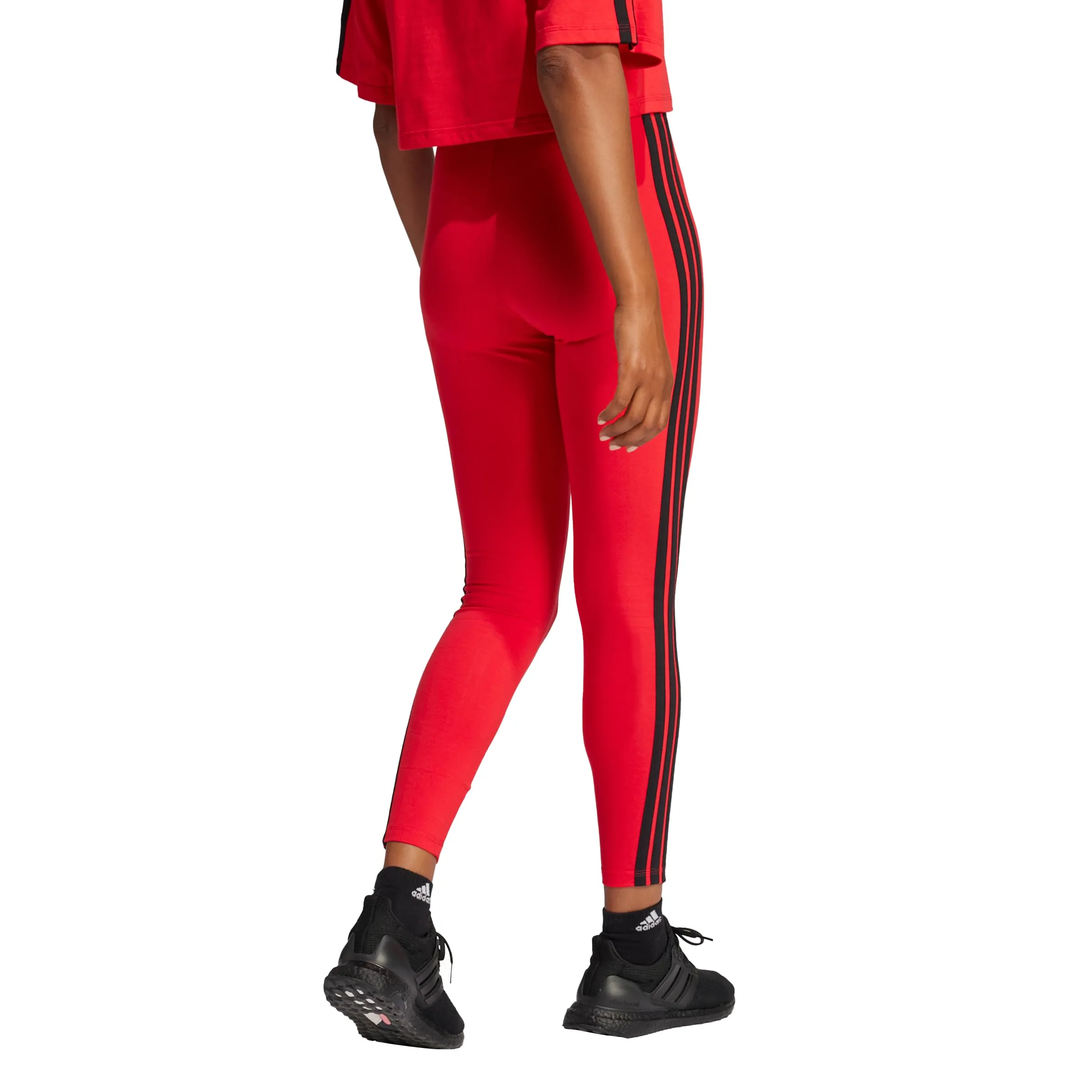 adidas Leggings Sportivi da Donna in Jersey a 3 Strisce, XS - immagine 4