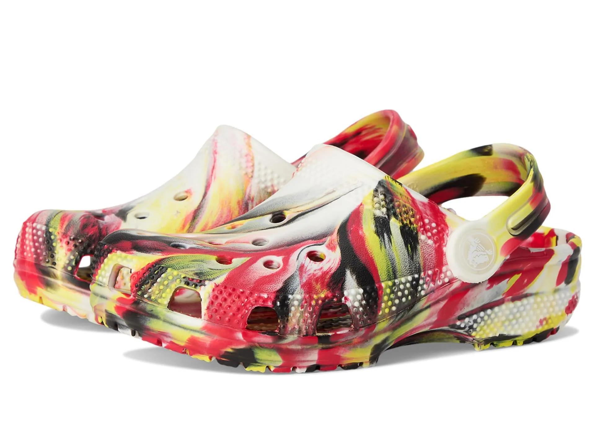 Crocs Classic Lined Clogs Unisex, Varsity Red/Multicolor, Women 10/Men 8 - immagine 1
