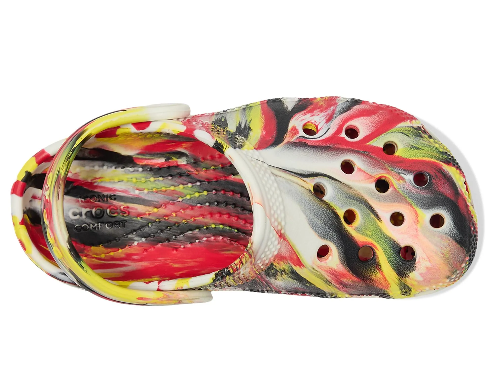 Crocs Classic Lined Clogs Unisex, Varsity Red/Multicolor, Women 10/Men 8 - immagine 2