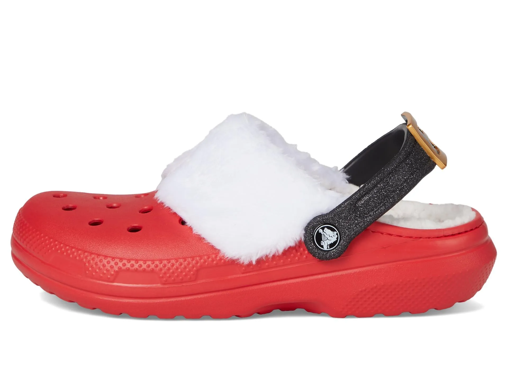 Crocs Classic Lined Clogs Unisex, Varsity Rosso/Multicolore, 9 Women/7 Men - immagine 4