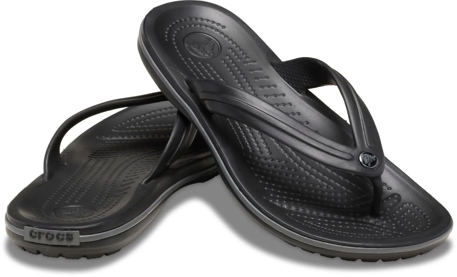 Crocs Crocband Flip Unisex Adulto, Black Slate Grey, 36/37 EU - immagine 4