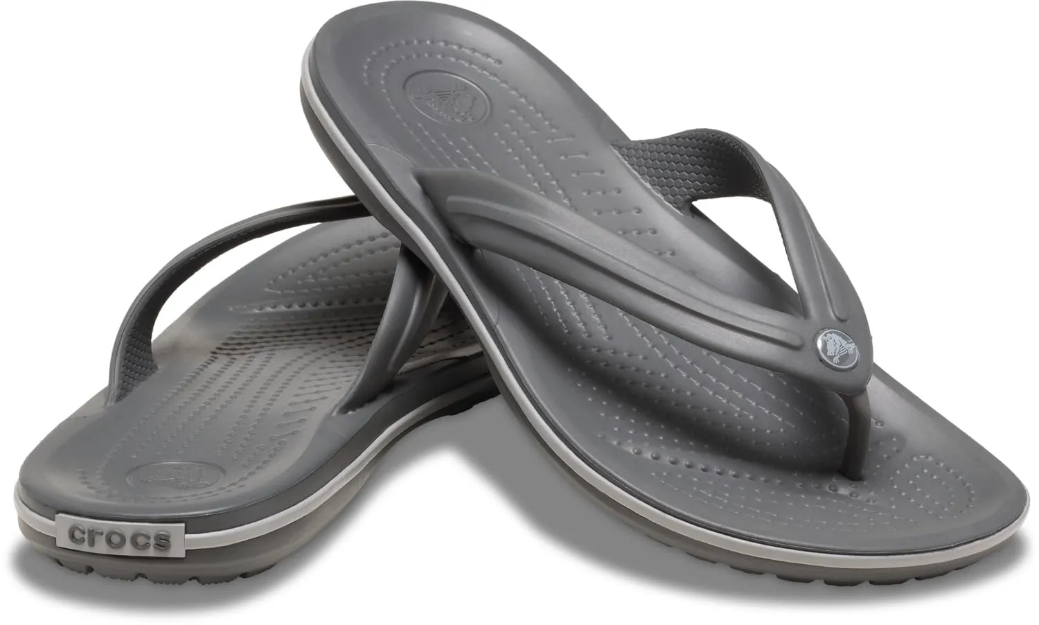 Crocs Crocband Flip Unisex Adulto, Slate Grey Smoke, 38/39 EU - immagine 4