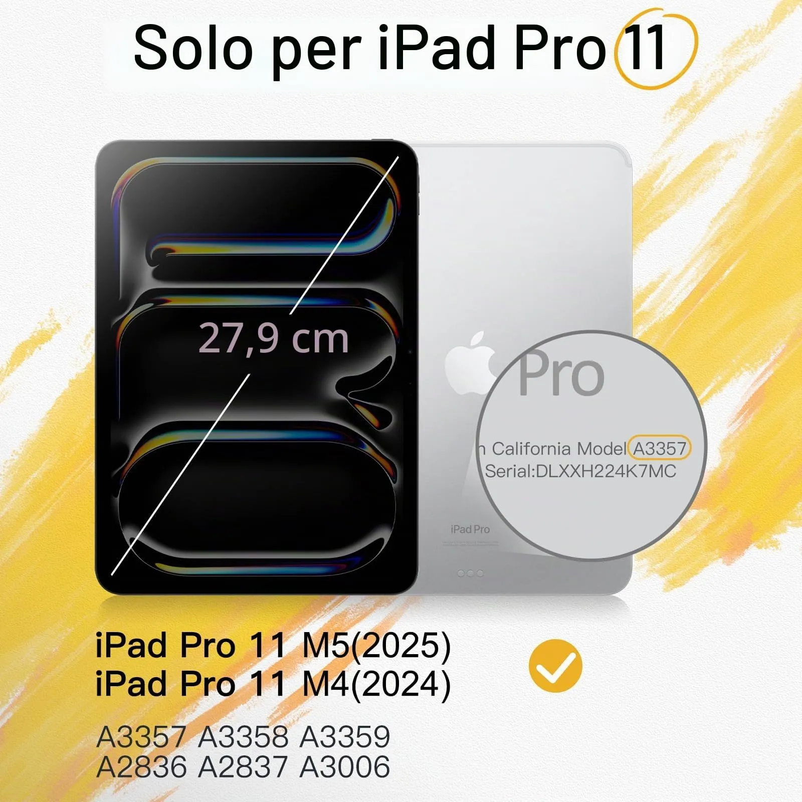 JETech Pellicola Protettiva Effetto Carta Opaca per iPad Pro 11" M5/M4 - immagine 2