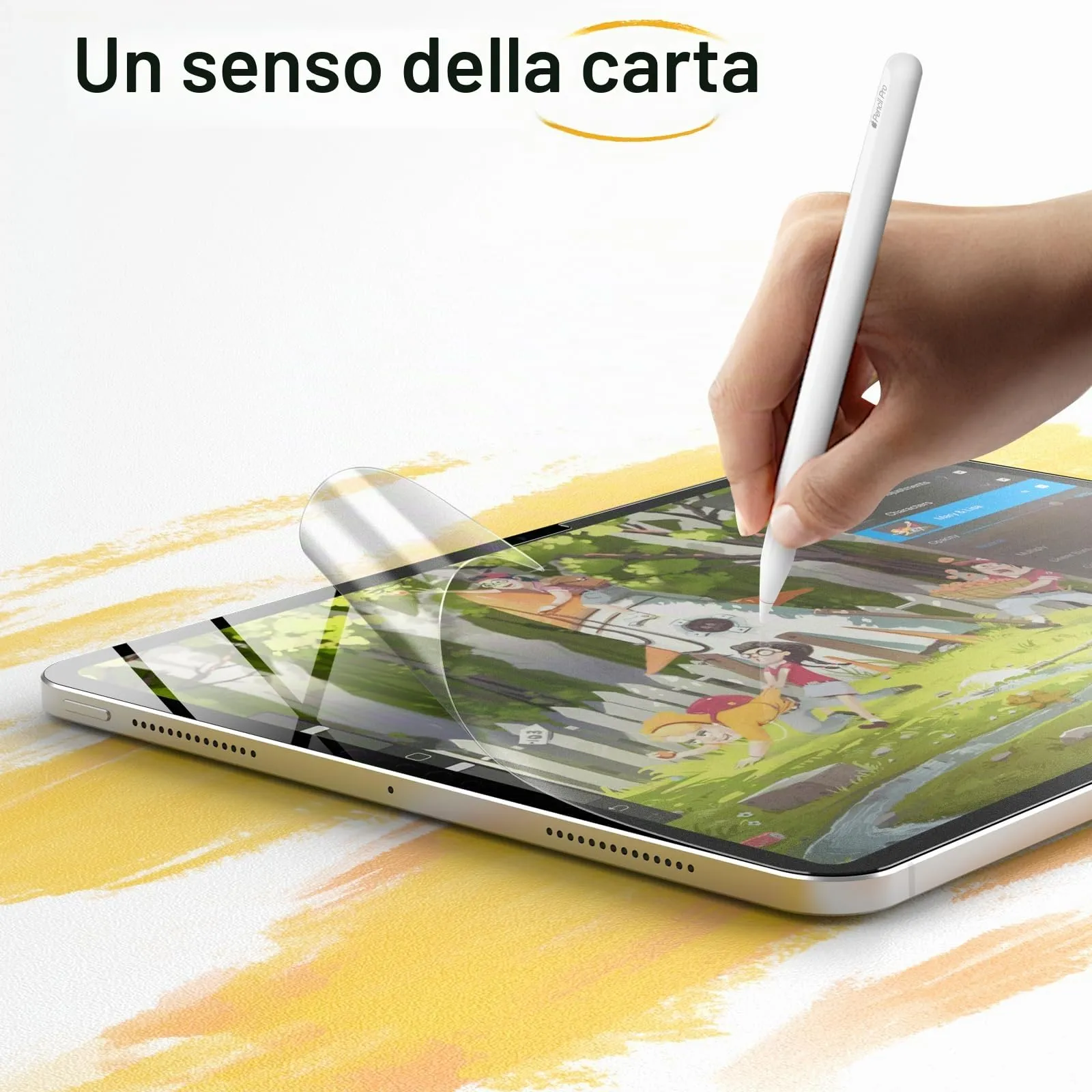 JETech Pellicola Protettiva Effetto Carta Opaca per iPad Pro 11" M5/M4 - immagine 3