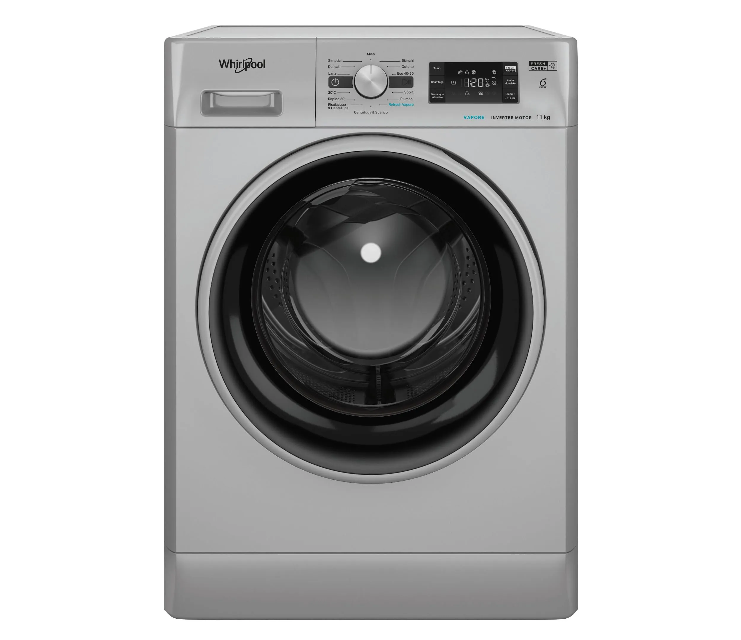 Whirlpool FFB 116 Silver IT Lavatrice 11kg Carica Frontale 1400 Giri Classe A - immagine 1