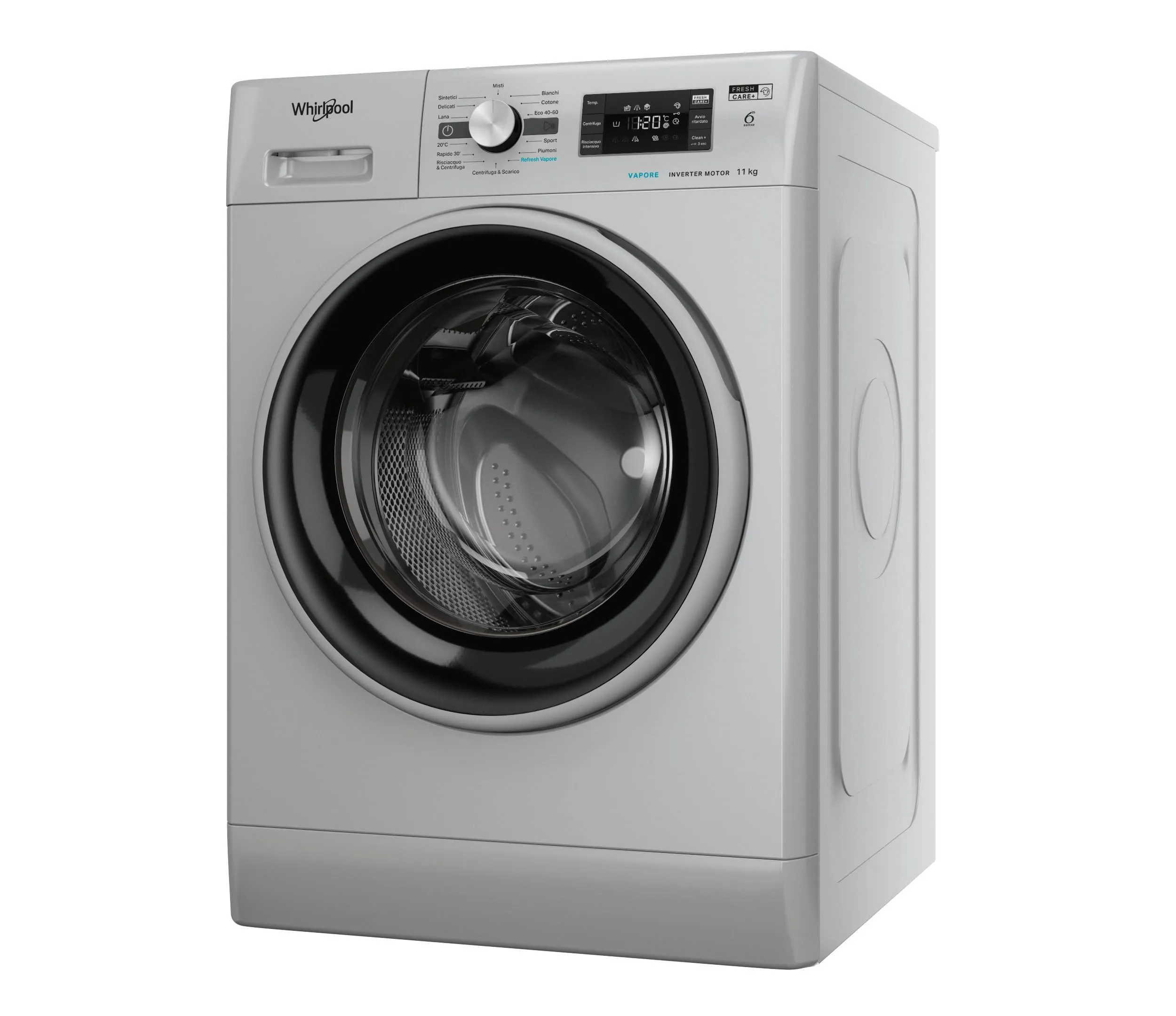 Whirlpool FFB 116 Silver IT Lavatrice 11kg Carica Frontale 1400 Giri Classe A - immagine 2