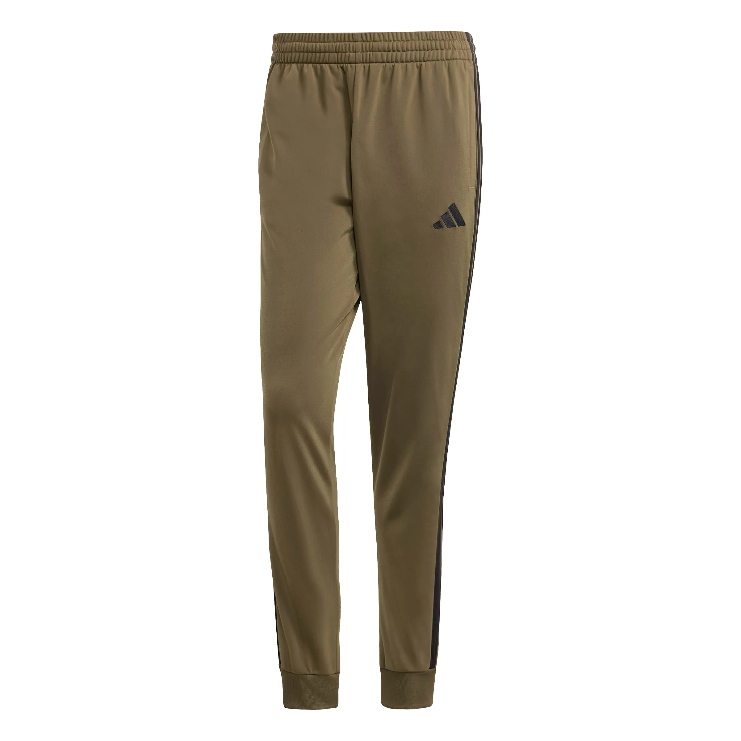 adidas Tuta da uomo in tricot con 3 strisce, Taglia M, Verde Oliva - immagine 6