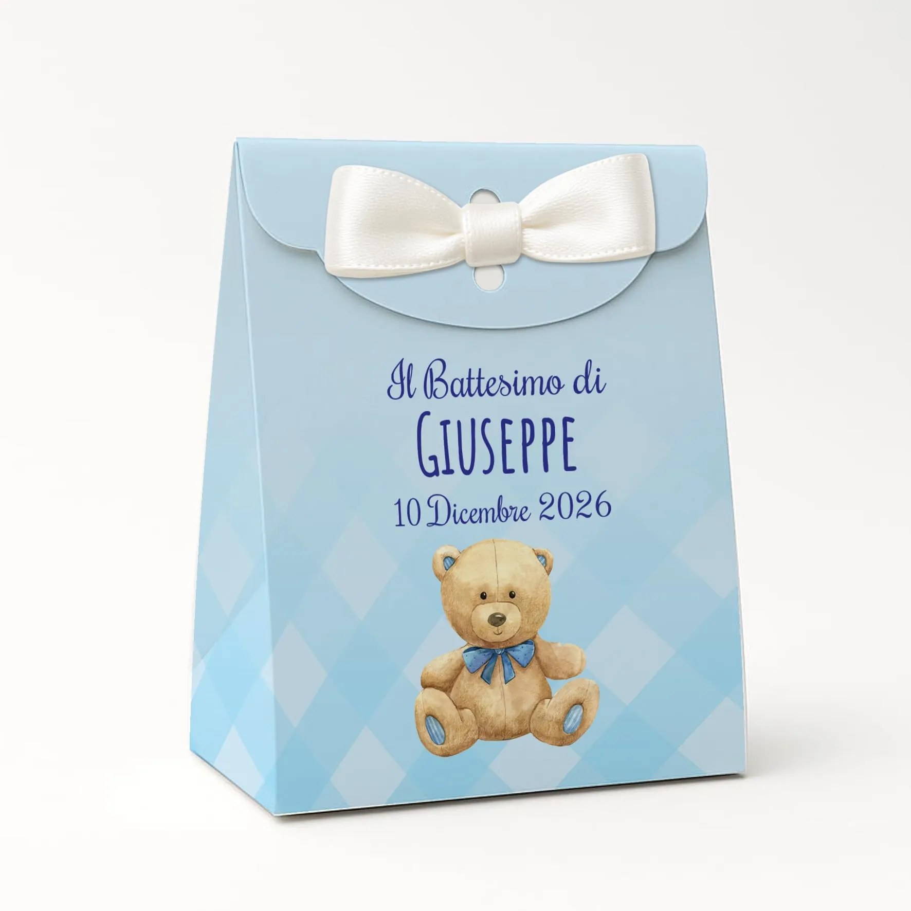 PV Grafik Set 16 Scatoline Portaconfetti Battesimo e Nascita Bimbo e Bambina Nica 01 O - immagine 1