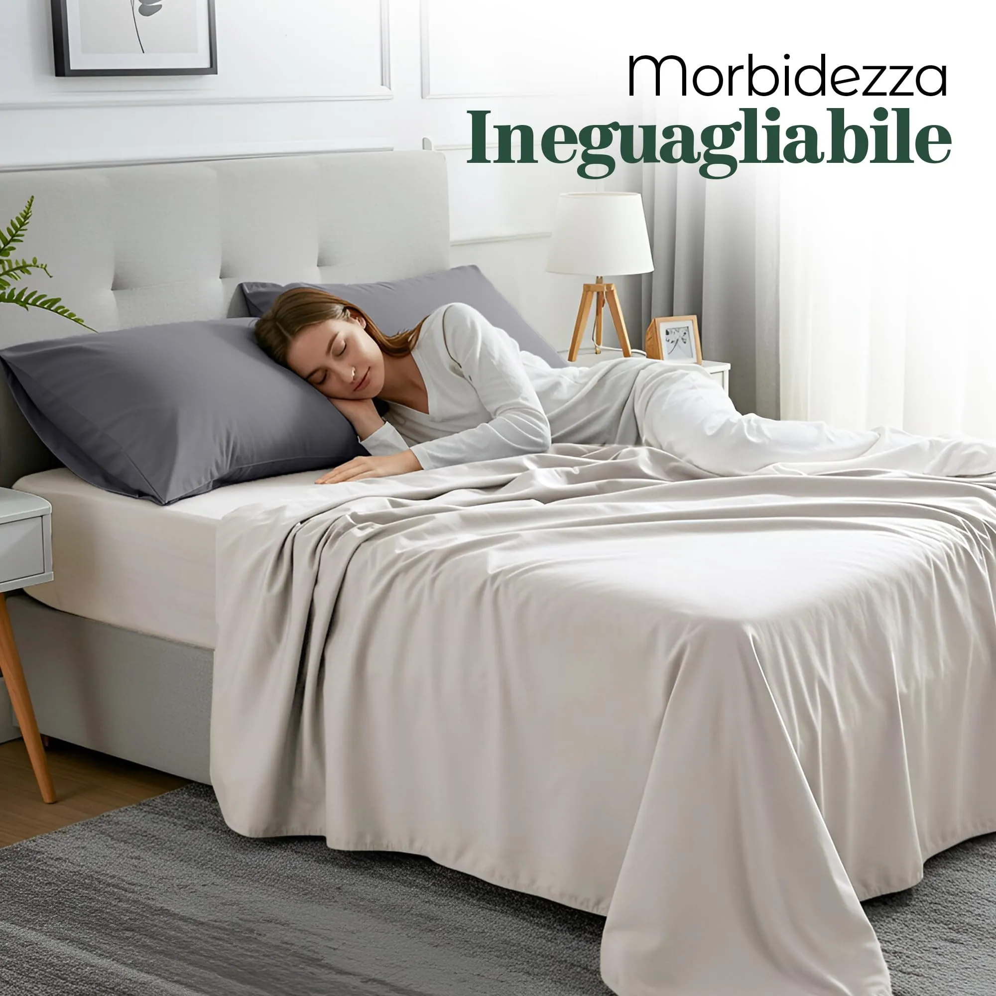 Utopia Bedding Set di 2 Copricuscino, 50 x 75 cm, Grigio - immagine 6