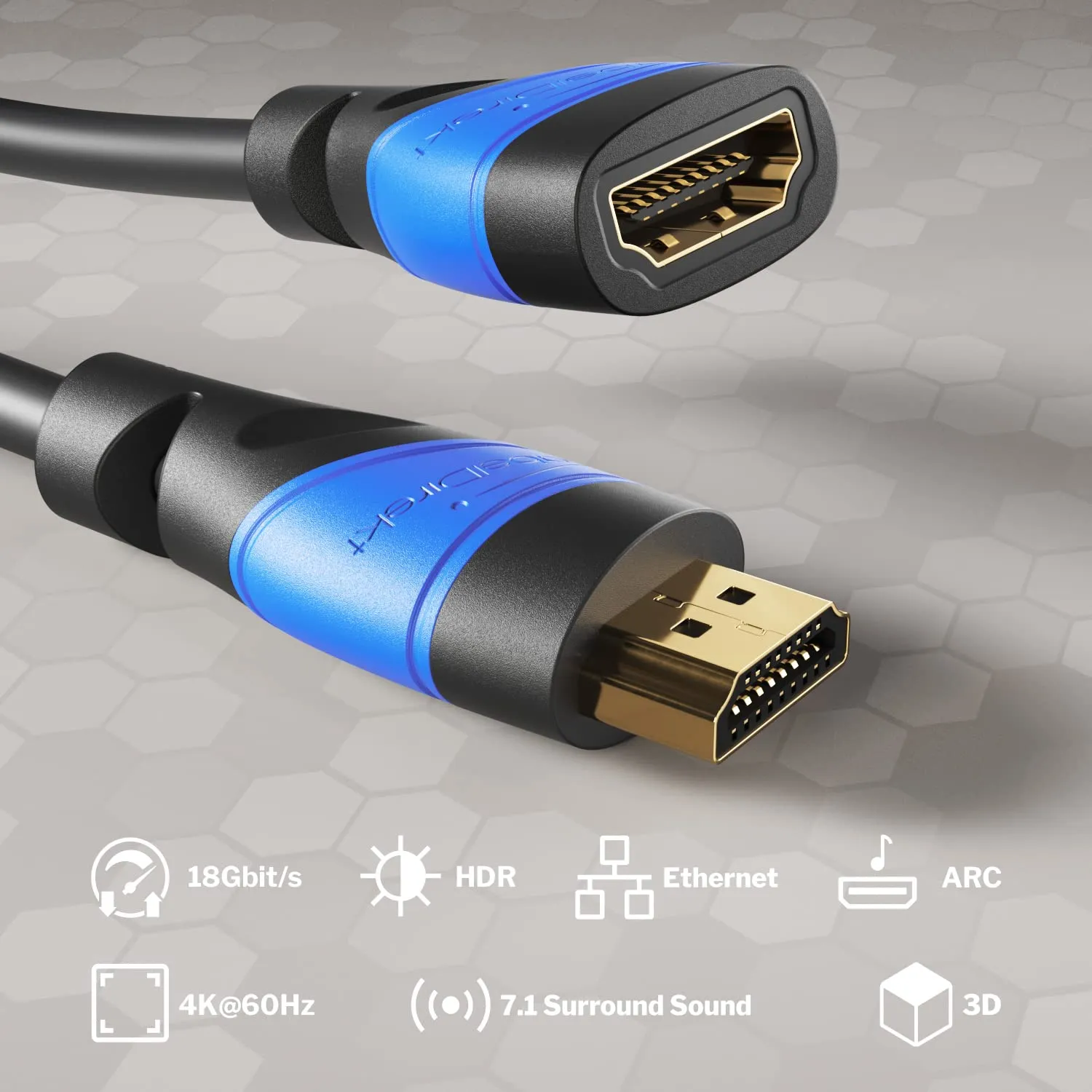 KabelDirekt Cavo di prolunga HDMI 6m - immagine 2