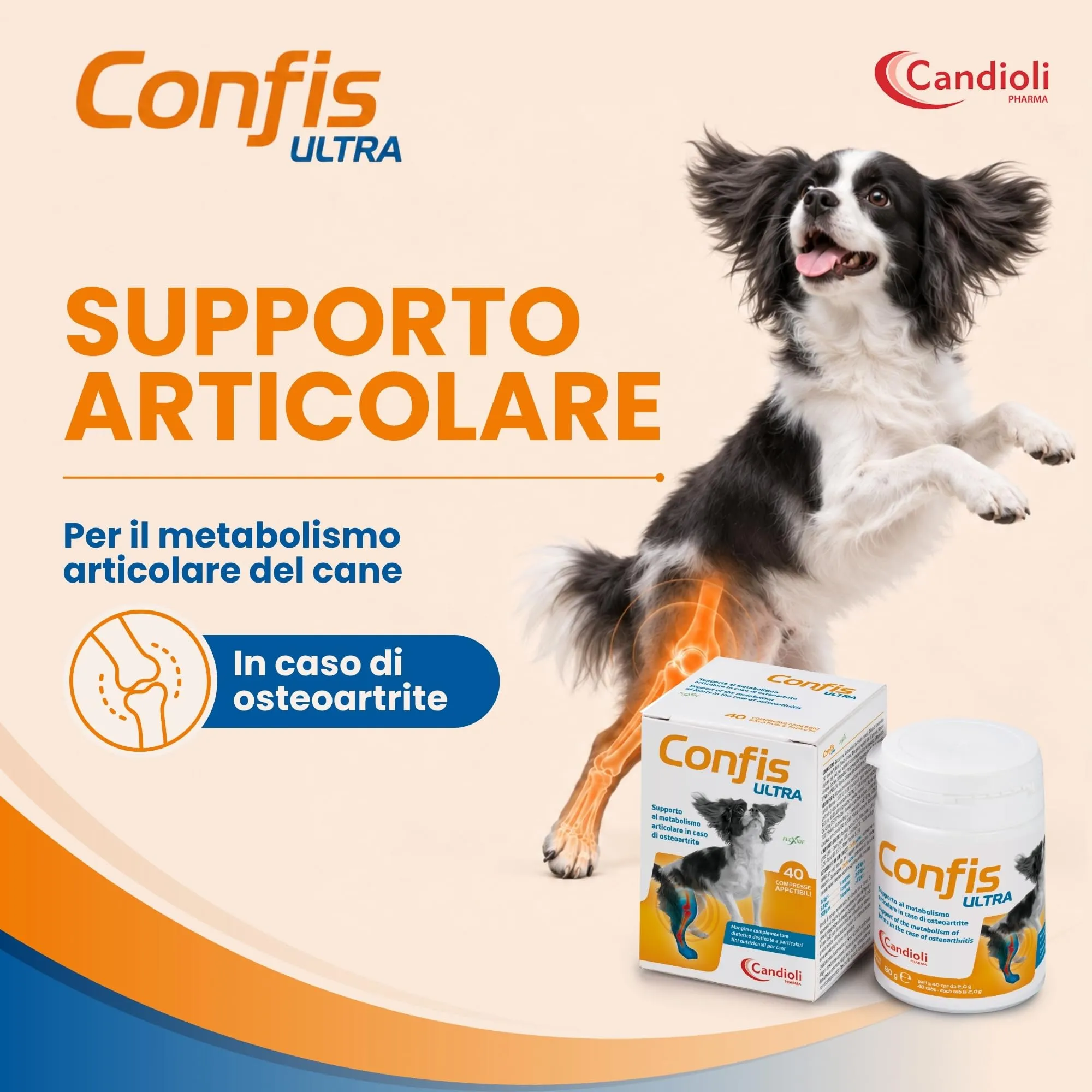 Candioli Confis Ultra per Articolazioni Cane, 40 Compresse - immagine 2