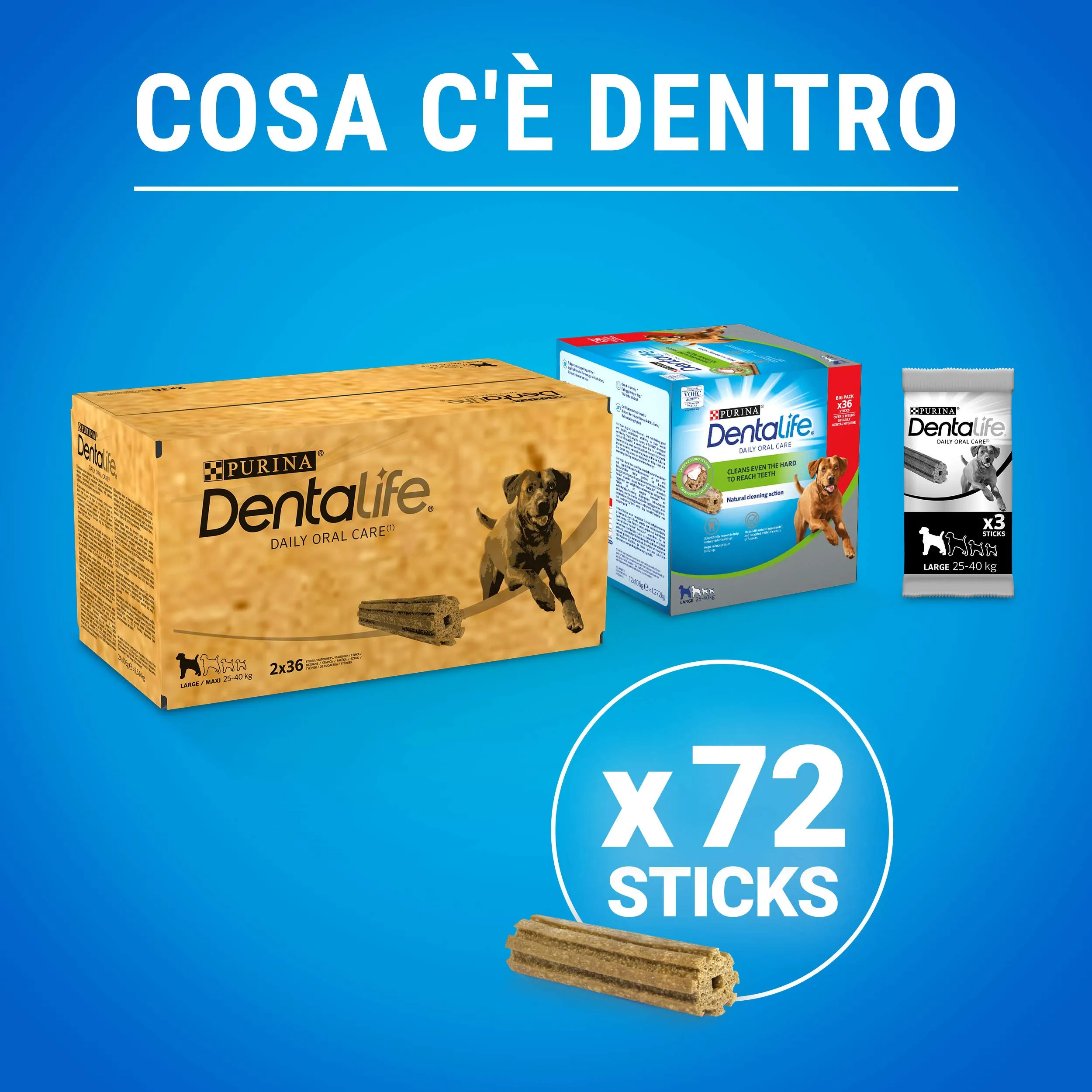 Purina DentaLife Daily Oral Care Snack Sticks per Cani, 1.76 kg (Confezione da 2) - immagine 2
