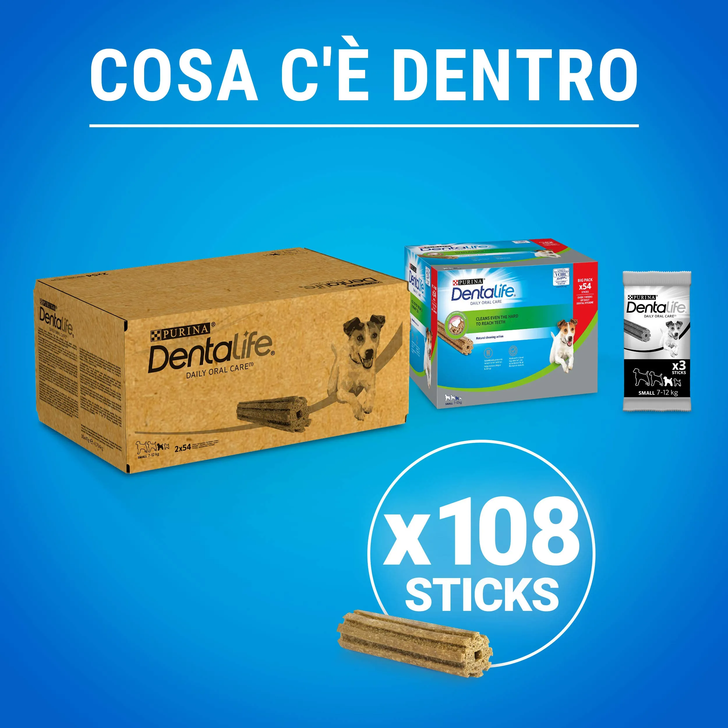 Purina Dentalife Daily Oral Care Snack per Cani Sticks Dentali, 2 Confezioni - immagine 2