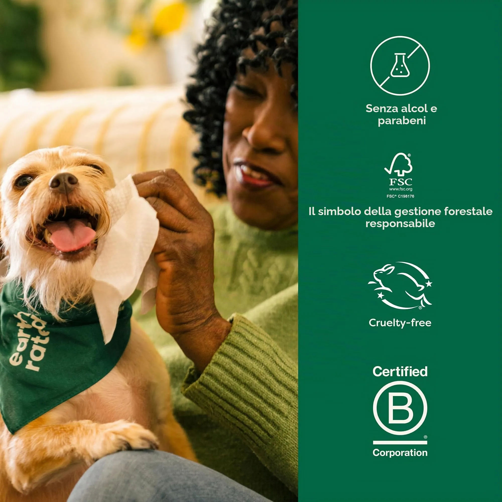 Earth Rated Salviette Ipoallergeniche per Cani alla Lavanda, 400 Pezzi - immagine 6