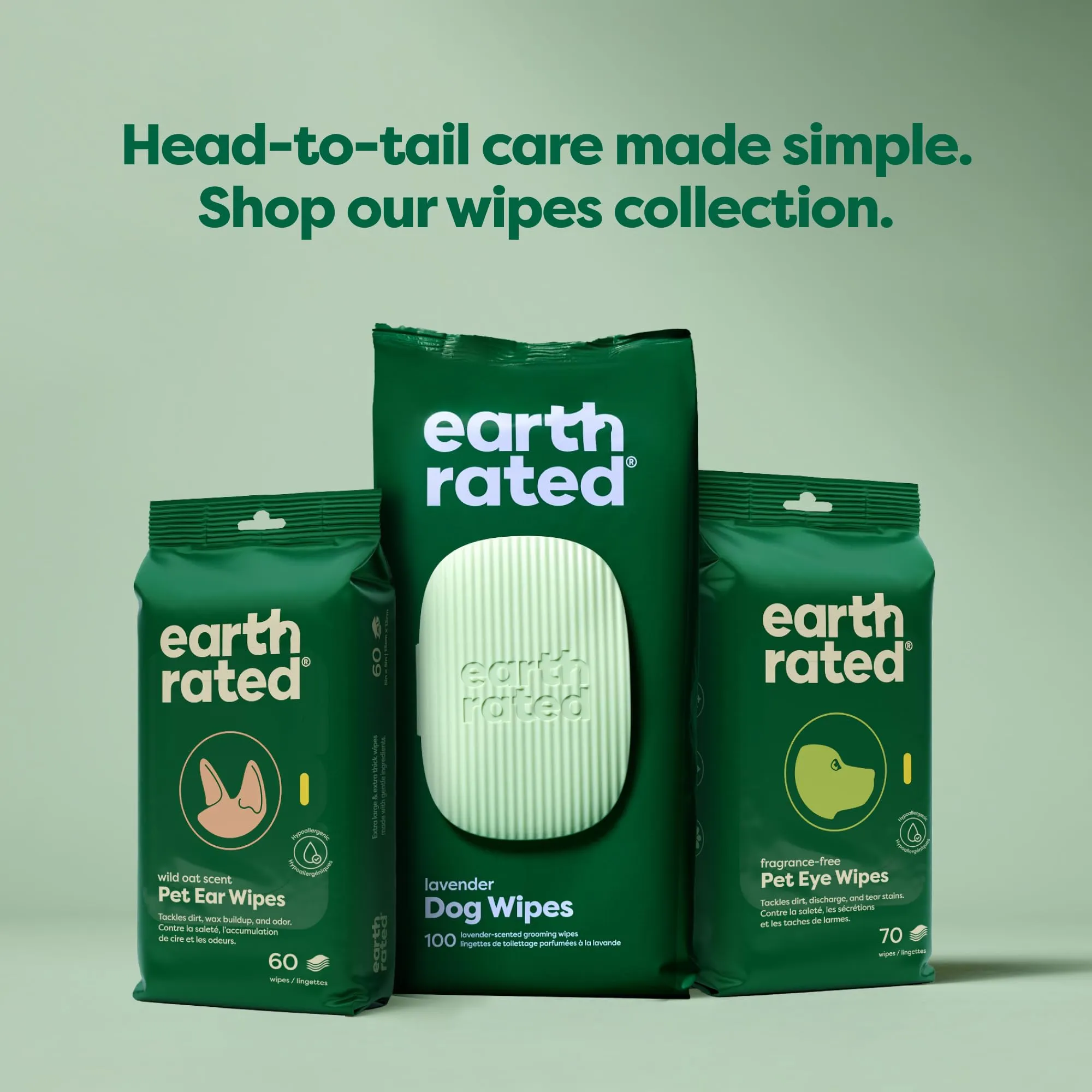 Earth Rated Salviette Ipoallergeniche per Cani alla Lavanda, 400 Pezzi - immagine 9
