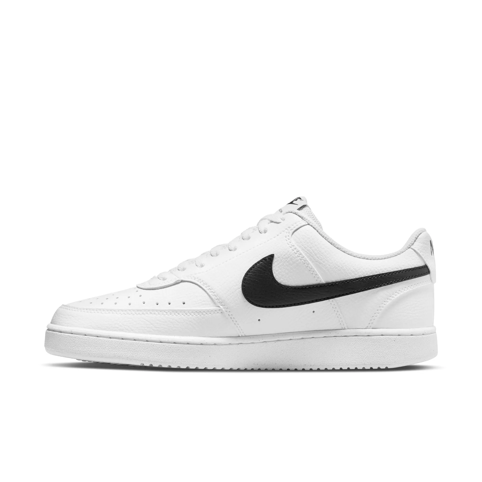 Nike Court Vision Lo Basketball Shoe, White Black, UK 6 - immagine 7
