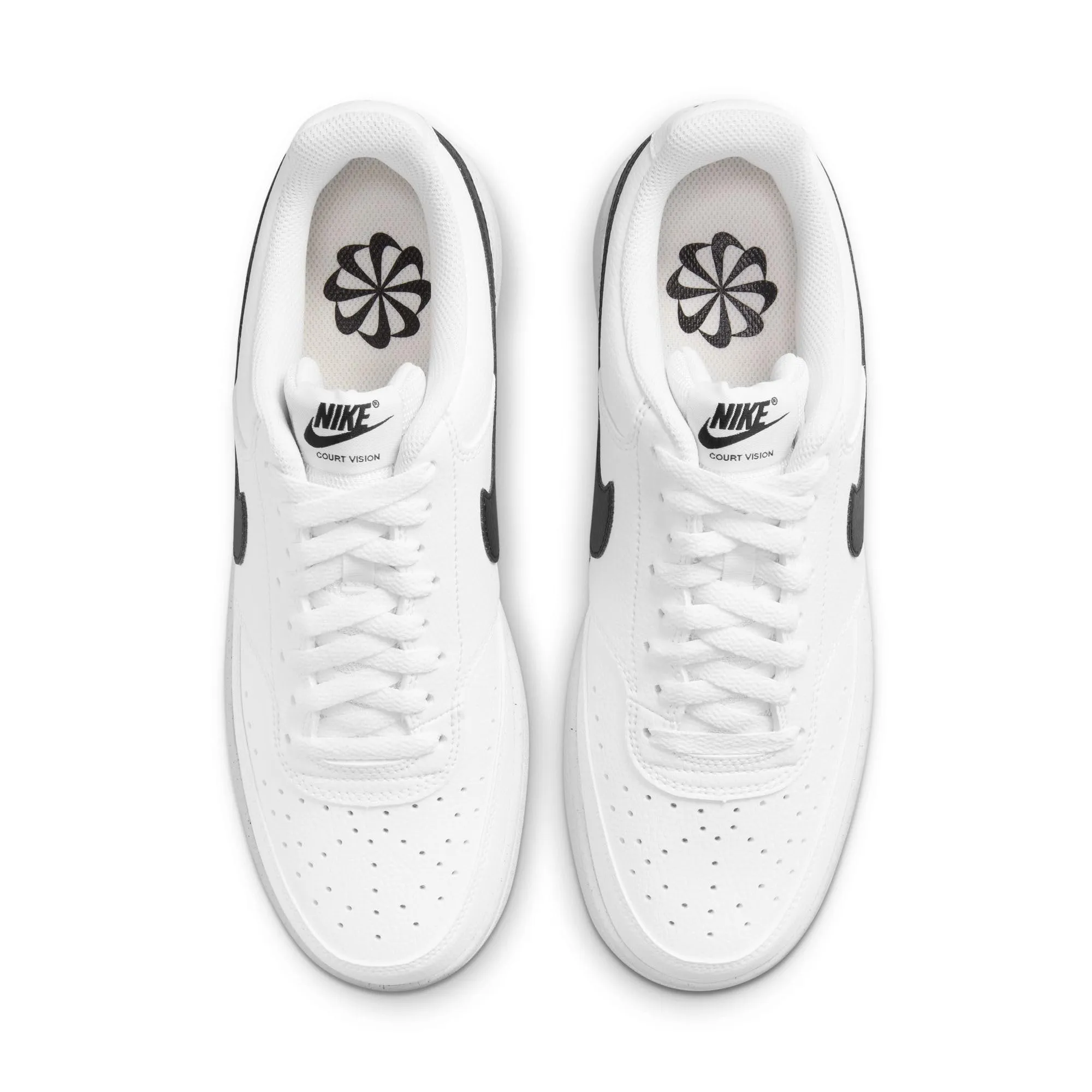 Nike Court Vision Low Basketball Shoe - Bianco Nero - 5 UK - immagine 6
