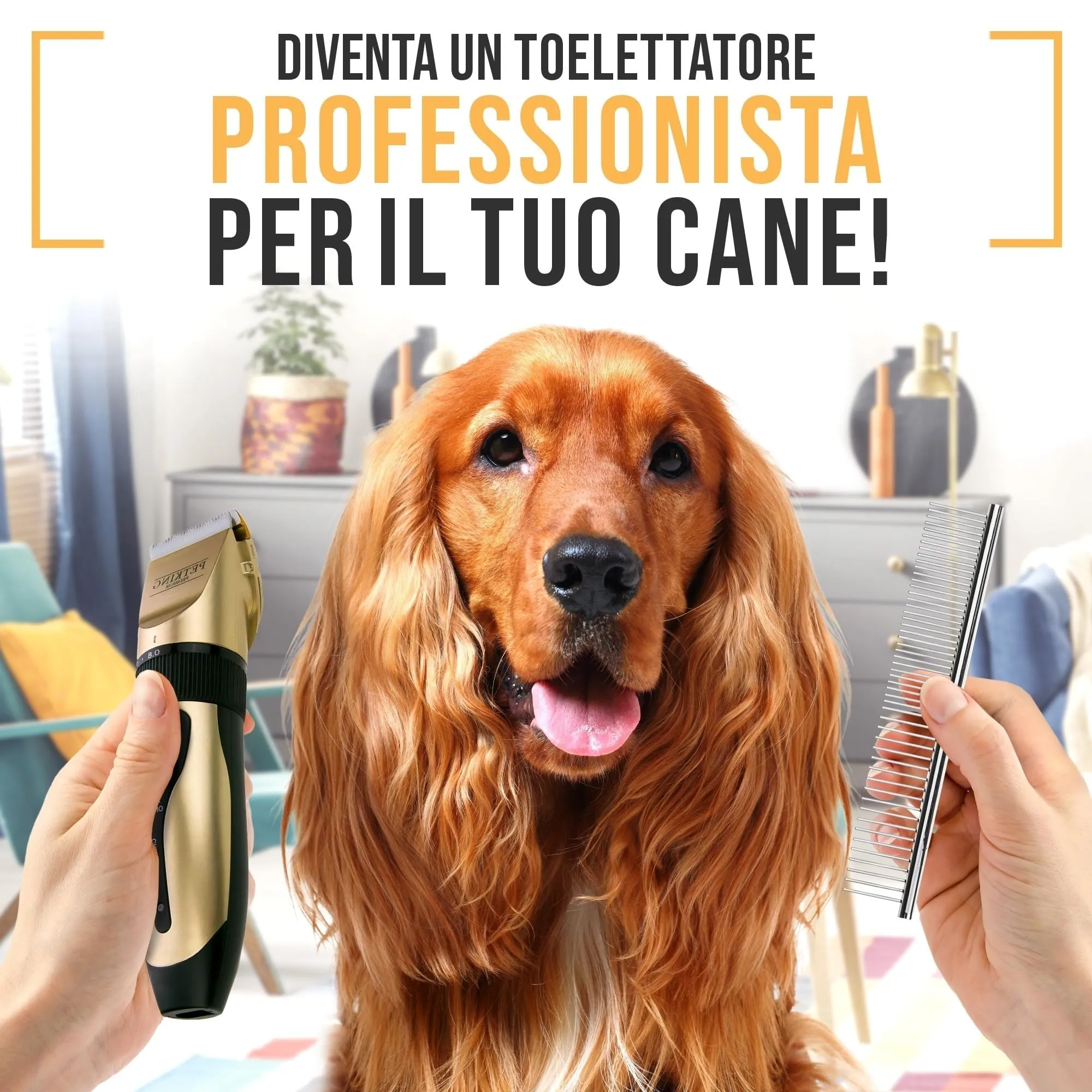 PetKing Premium Tosatrice Cani Senza Fili Silenziosa Kit Toelettatura - immagine 5