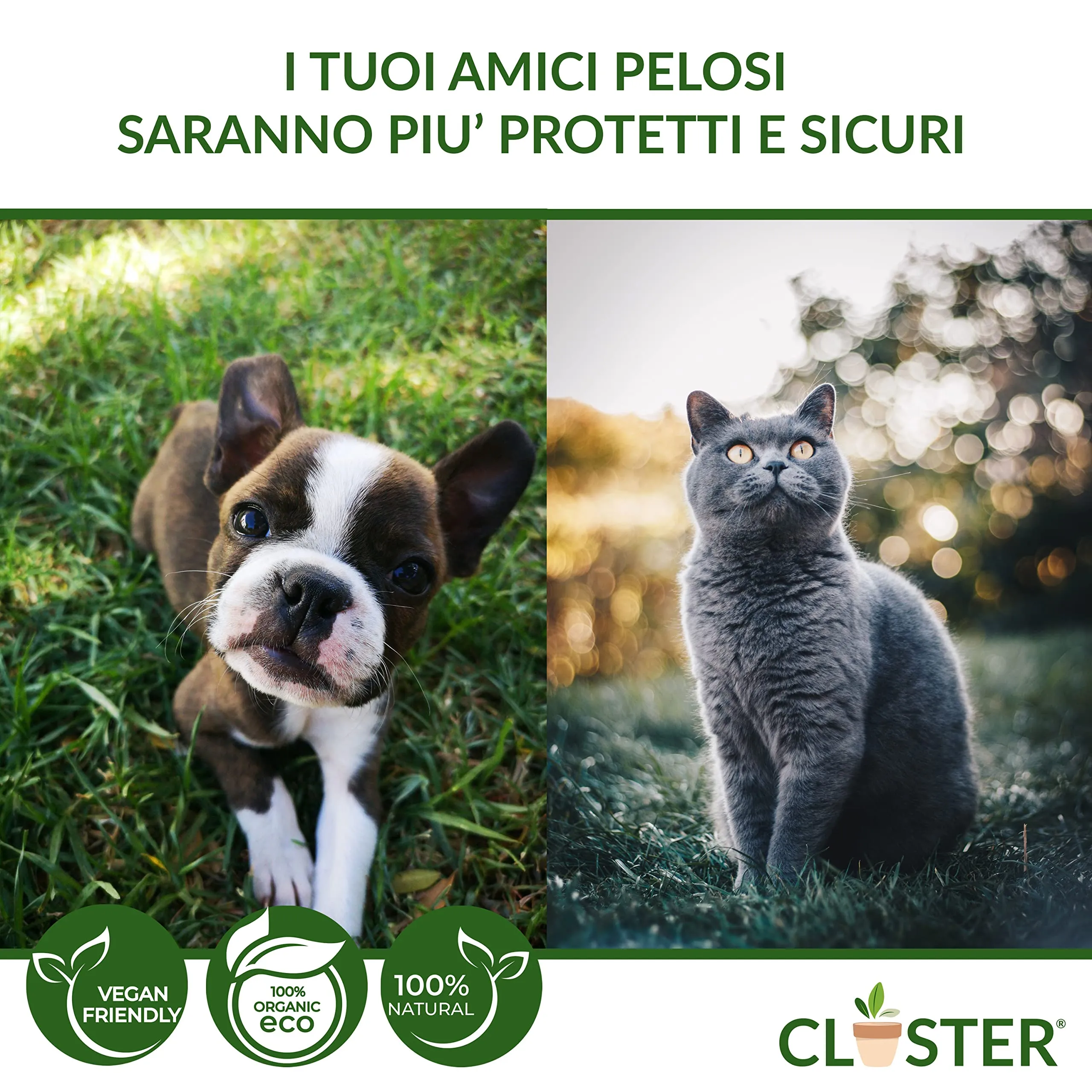 CLOSTER Neem Pet Protection Antiparassitario Cani e Gatti, Olio di Neem Spray, 500 ml - immagine 5