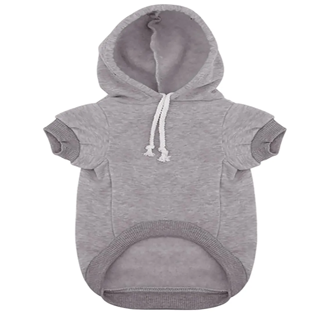 Izefia Felpa con Cappuccio per Cani con Stampa Security in Cotone, Grigio, XXL - immagine 3