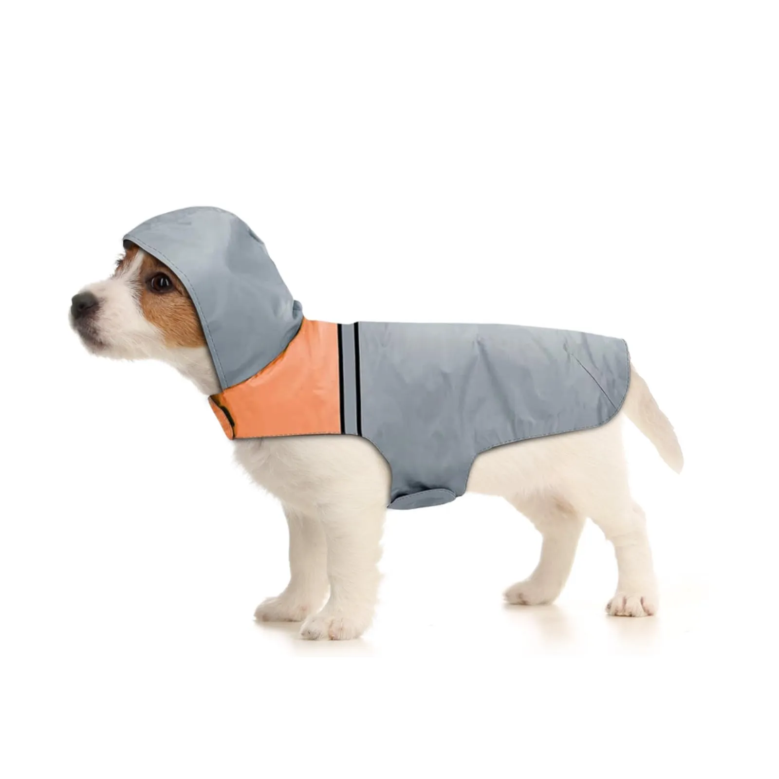 SLE Impermeabile per Cani con Cappuccio, Riflettente e Traspirante, Taglia S - immagine 1