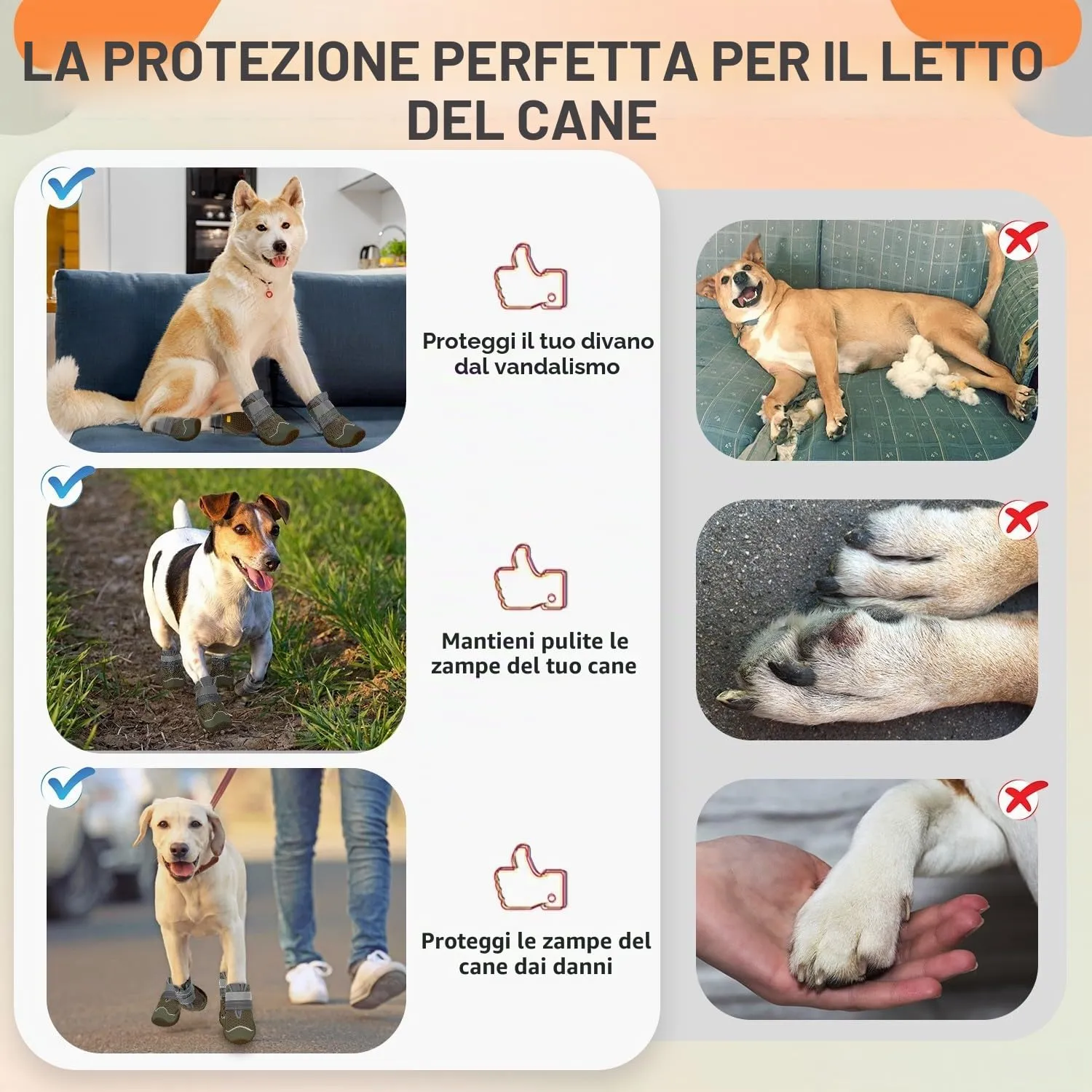 SlowTon Stivali per Cani Traspiranti e Antiscivolo con Striscia Riflettente, Taglia 3 - immagine 7