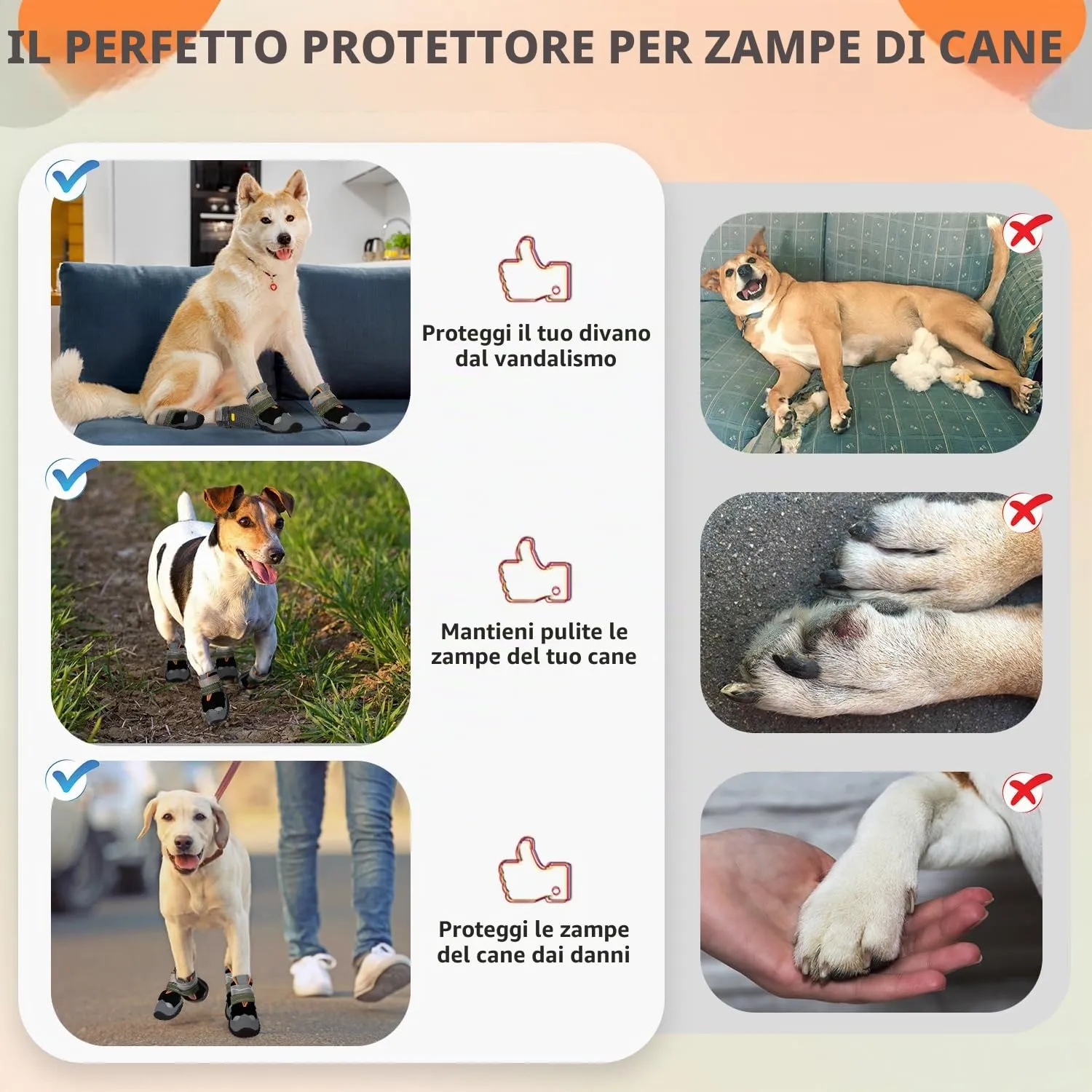 SlowTon Scarpe Protezione Zampe per Cani, Impermeabili con Suola Antiscivolo e Chiusura Regolabile Riflettente, Stivali Invernali, Nero, Taglia 3 - immagine 7
