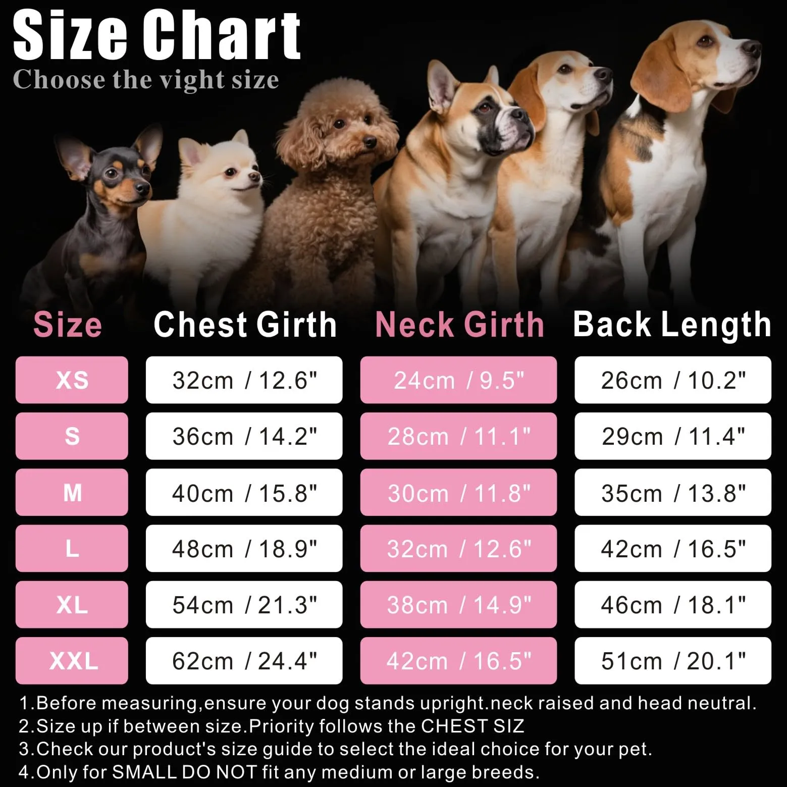 Oslueidy Cappotto in pile con cappuccio per cani, Pink, XS - immagine 2