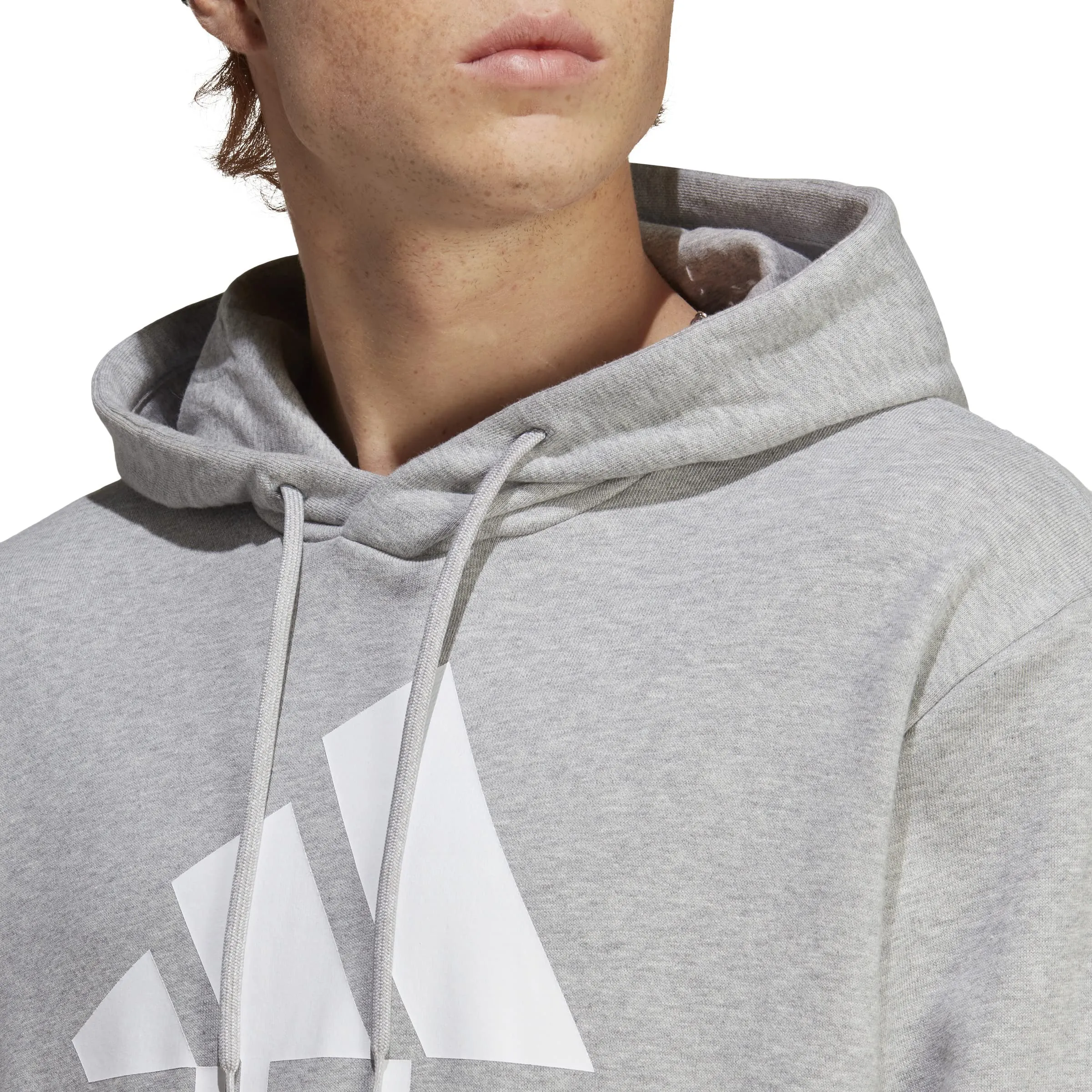 adidas Essentials French Terry Big Logo Hoodie - Medium Grey Heather - L - immagine 7