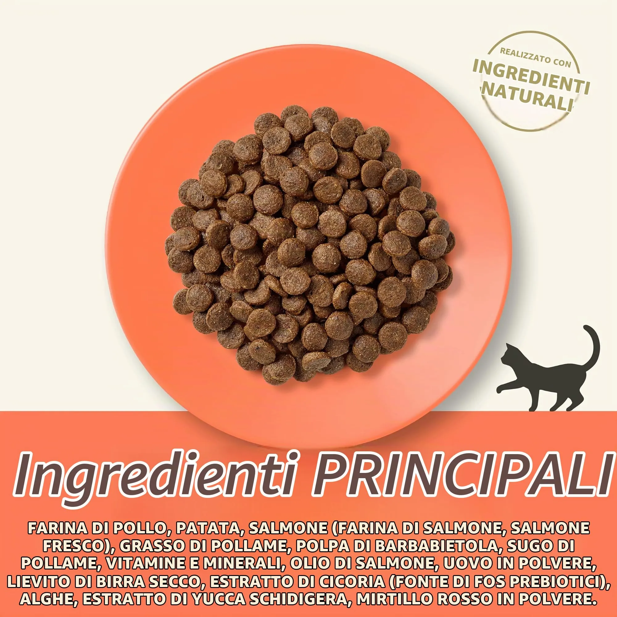 Applaws Cibo Secco per Gatti Adulti senza Cereali, Pollo con Salmone, 2 kg - immagine 5
