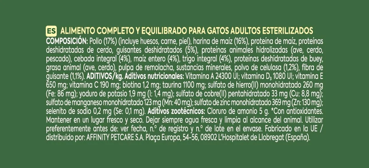 Ultima Cibo per Gatti Sterilizzati al Pollo, Prevenzione Vie Urinarie, 4 x 1,5 kg (6 kg) - immagine 5