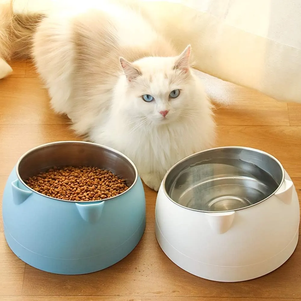 TaimeiMao Ciotola per Gatti in Acciaio Inox con Supporto Inclinato, Nero - immagine 6