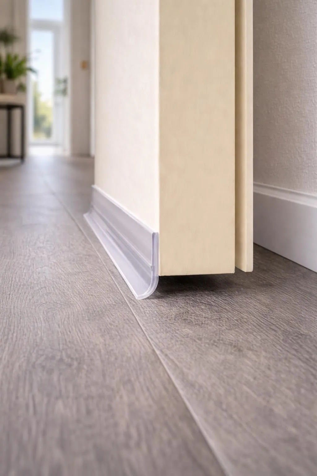 Dpm Tapes Paraspifferi Sottoporta in Silicone con Adesivo 3M, 35 mm x 5 m, Trasparente - immagine 3