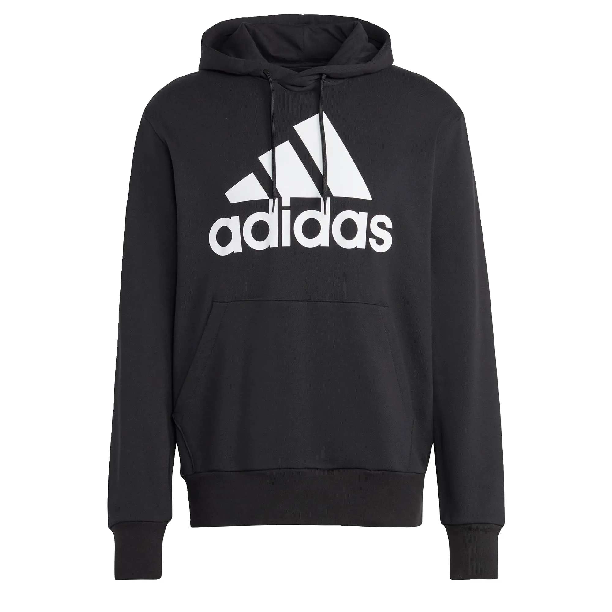 adidas Essentials French Terry Big Logo Hoodie, Black, S - immagine 1