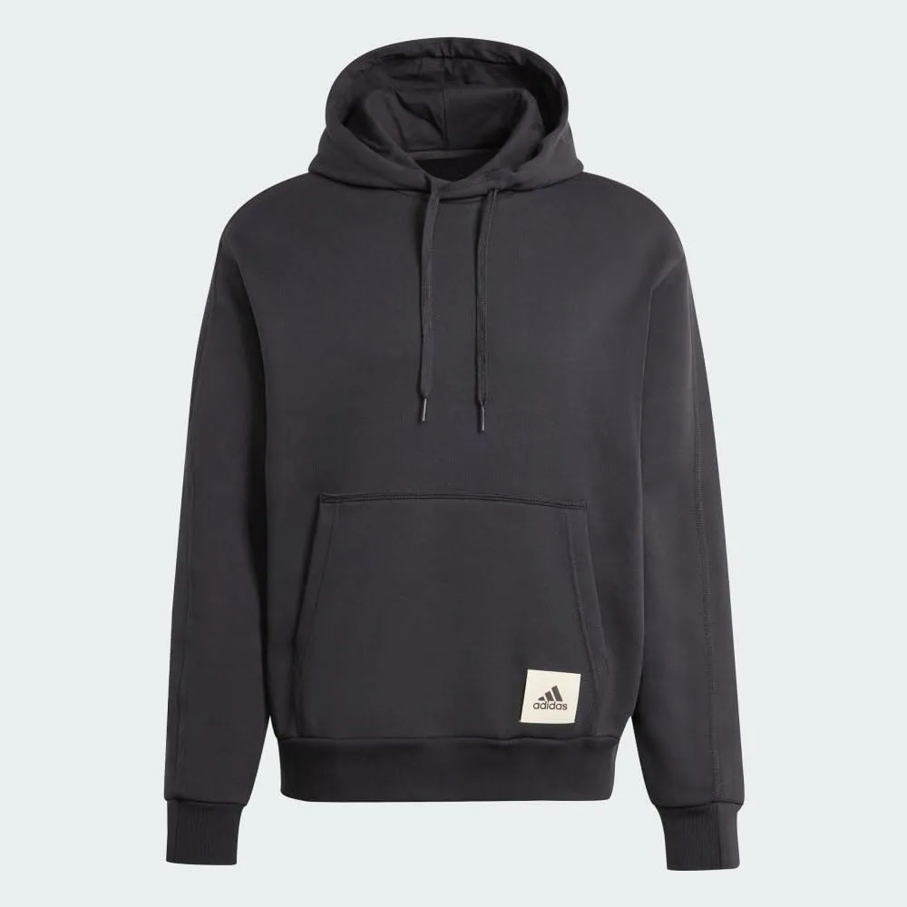 adidas Felpa con Cappuccio da Uomo in Pile, Nero, M - immagine 5