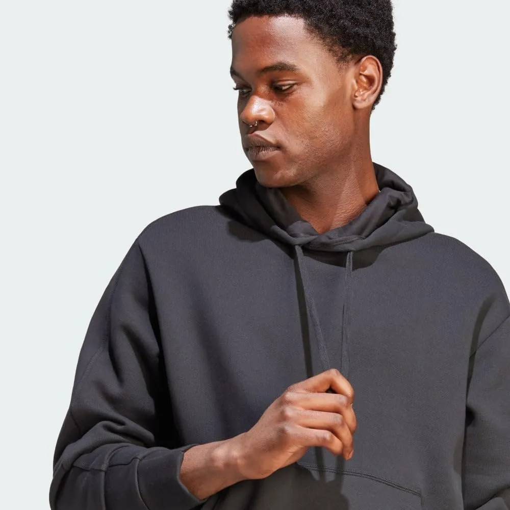 adidas Felpa con Cappuccio da Uomo in Pile, Nero, M - immagine 7