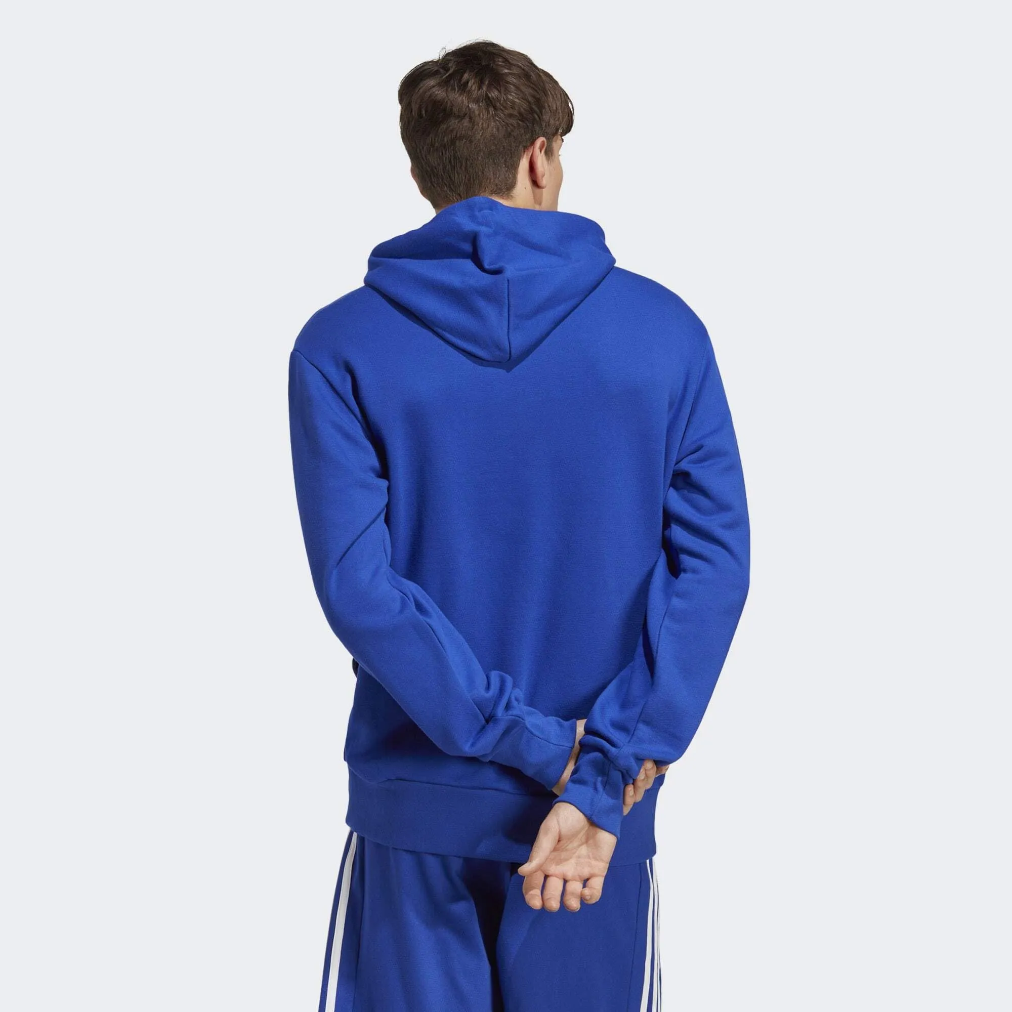 adidas Essentials French Terry Big Logo Hoodie - Semi Lucid Blue, L - immagine 4