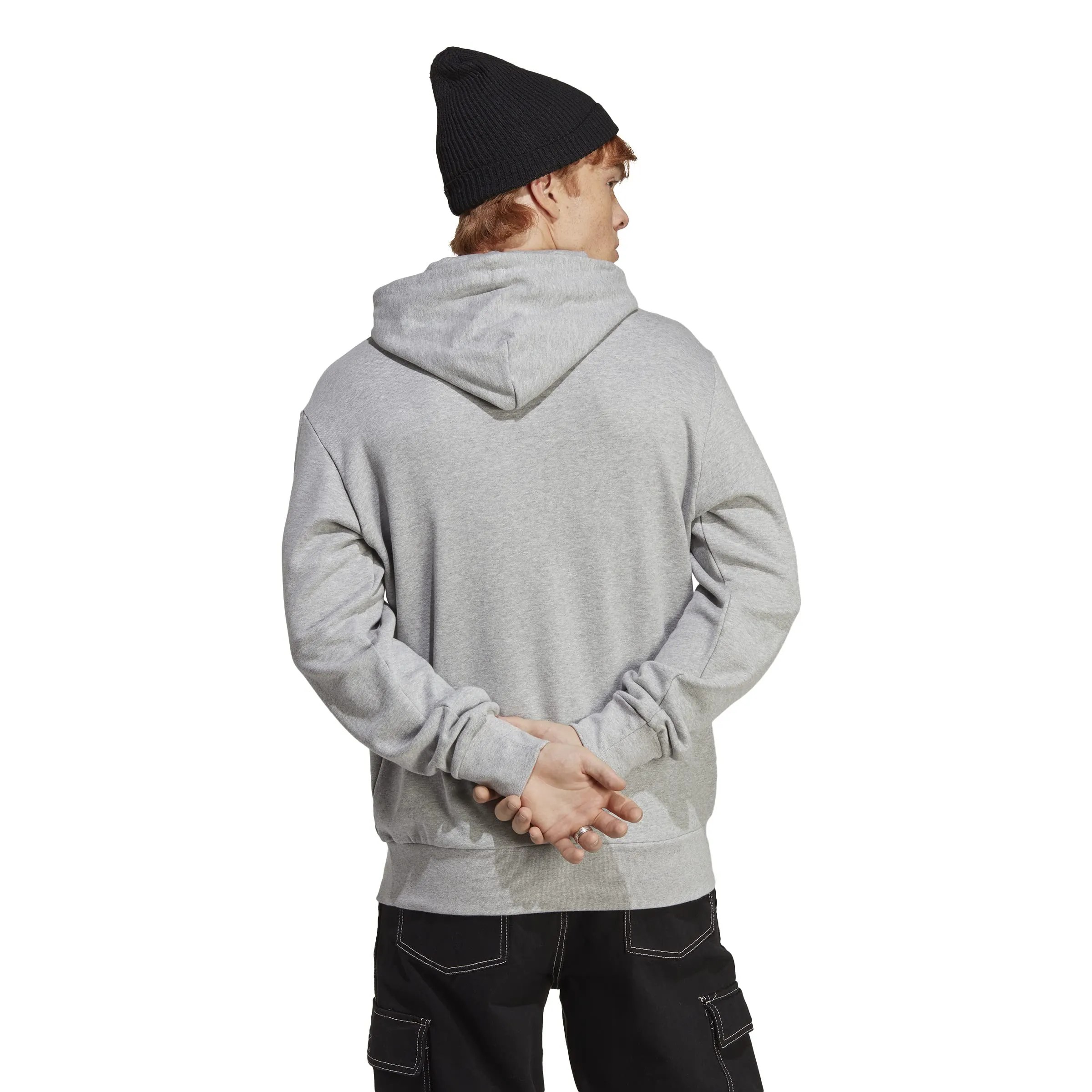 adidas Essentials French Terry Big Logo Hoodie - Medium Grey Heather, S - immagine 2