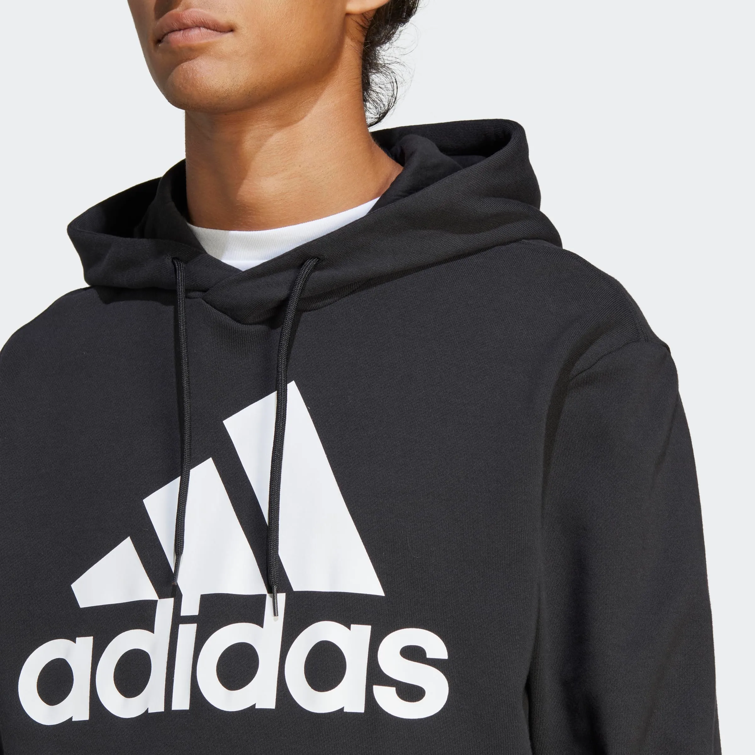 adidas Essentials French Terry Big Logo Hoodie - Black, XL - immagine 4