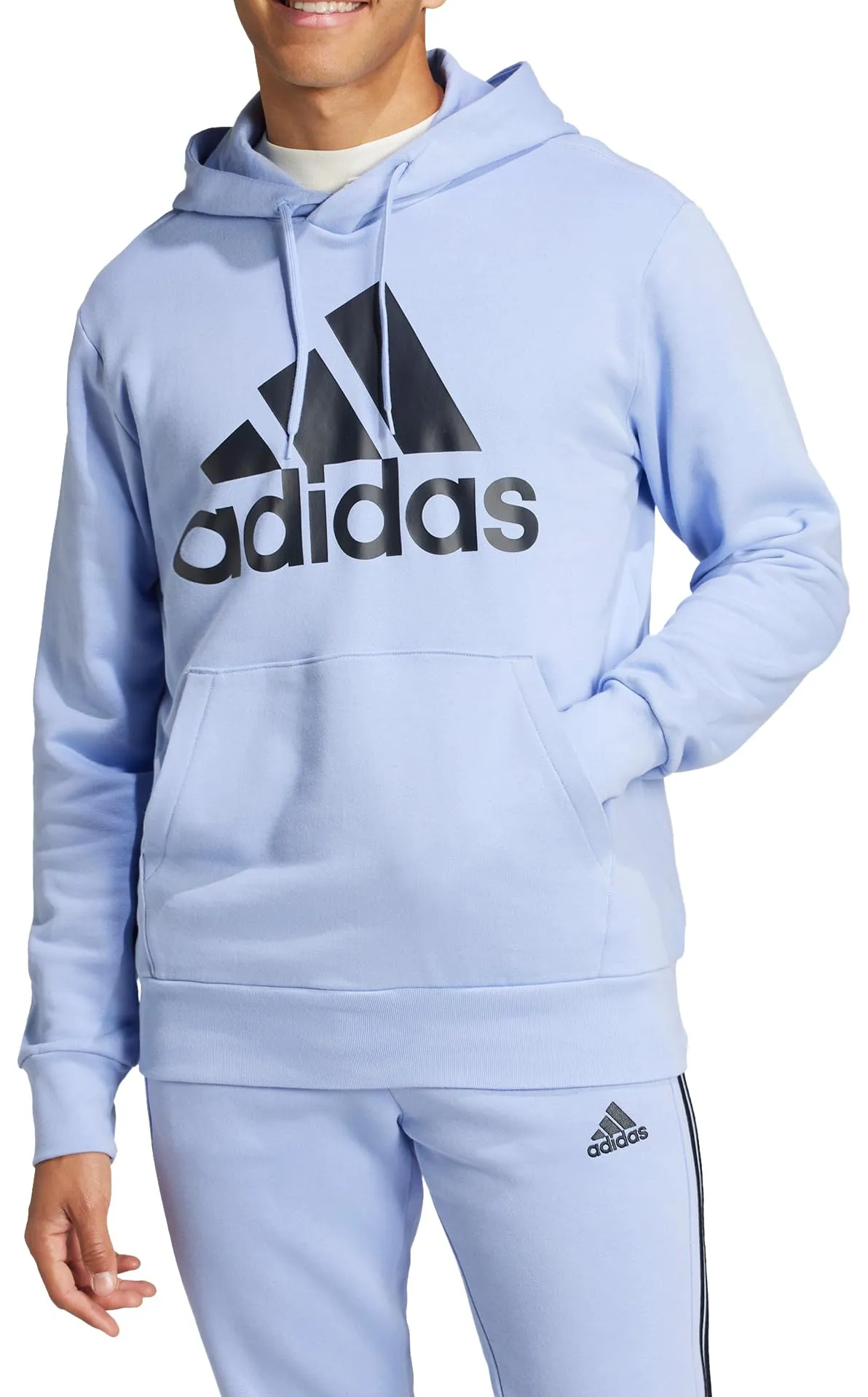 adidas Essentials French Terry Big Logo Hoodie, Blue Spark, XS - immagine 3