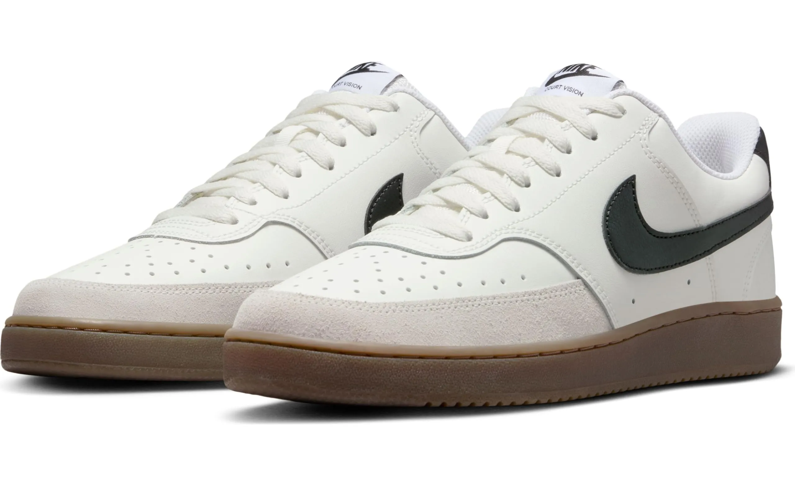 Nike Court Vision Low NCPS Uomo FQ8075-133 Sail Black Lt Orewood Brn White EU 40 - immagine 9