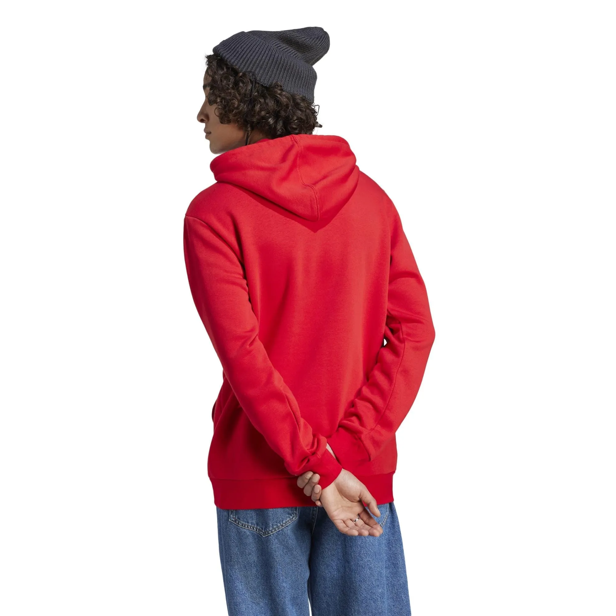 adidas Essentials Pile Hoodie with Logo, Better Scarlet, S - immagine 2