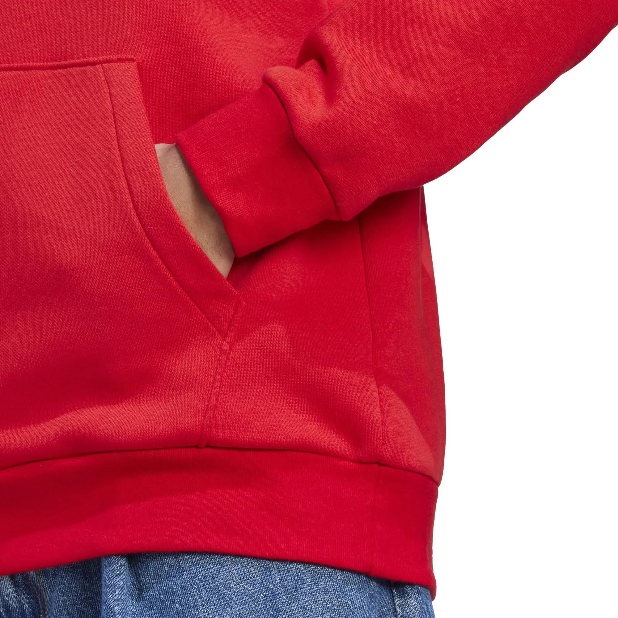 adidas Essentials Pile Hoodie with Logo, Better Scarlet, S - immagine 3