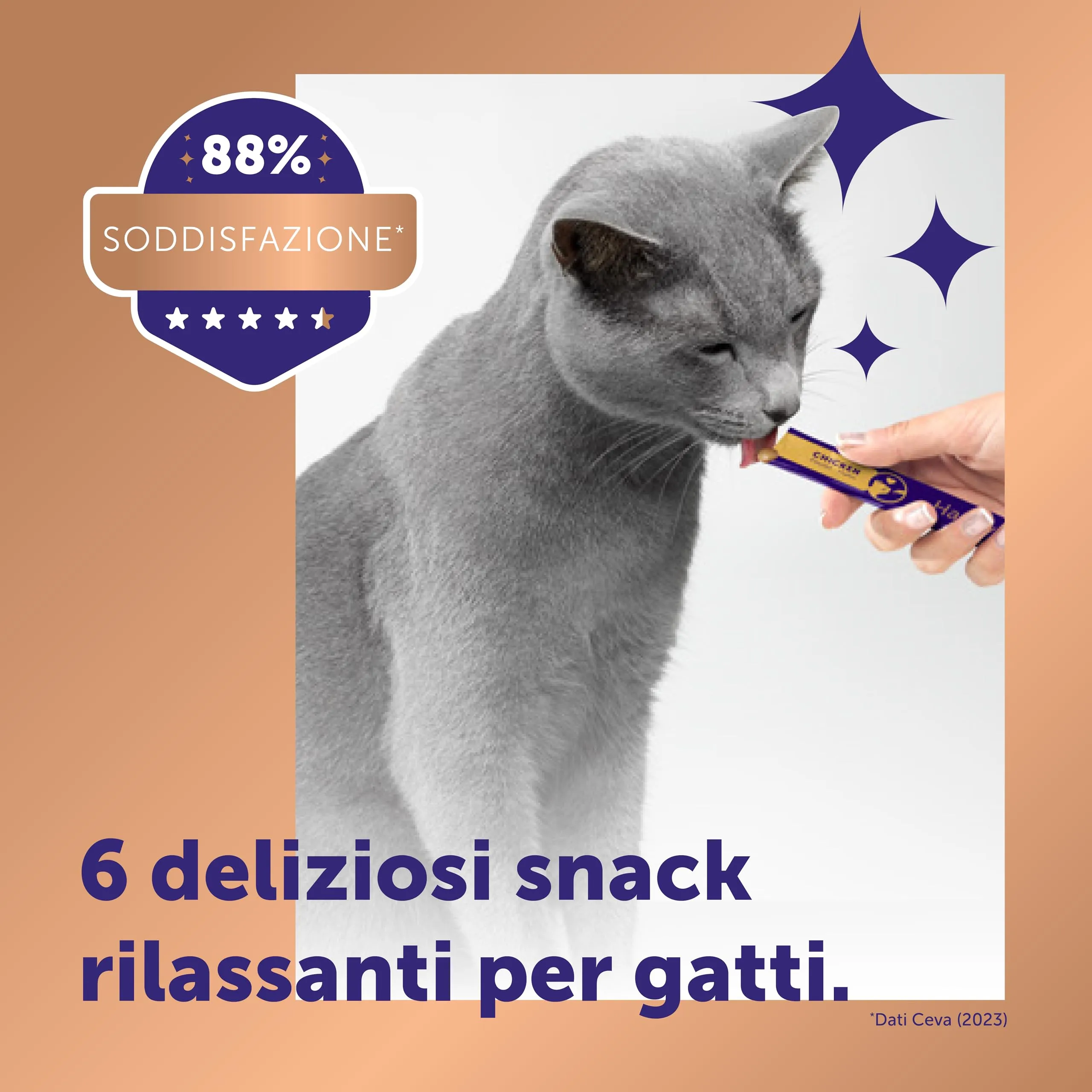 Feliway Happy Snack Gustosi snack calmanti per gatti, 6 stick - immagine 4